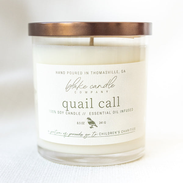 Blake Candle Company - Quail Call 8.5 oz Candle