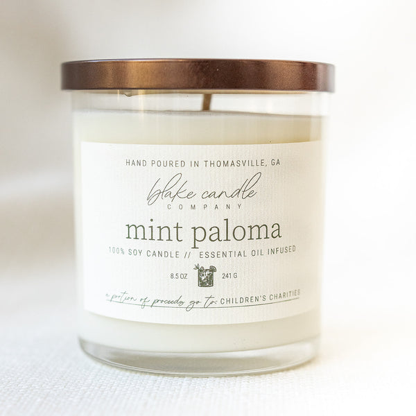 Blake Candle Company - Mint Paloma 8.5 oz Candle