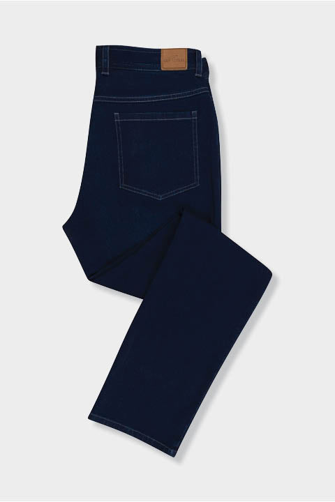 Genteal - 5 Pocket Flex Jean (Dark Indigo)