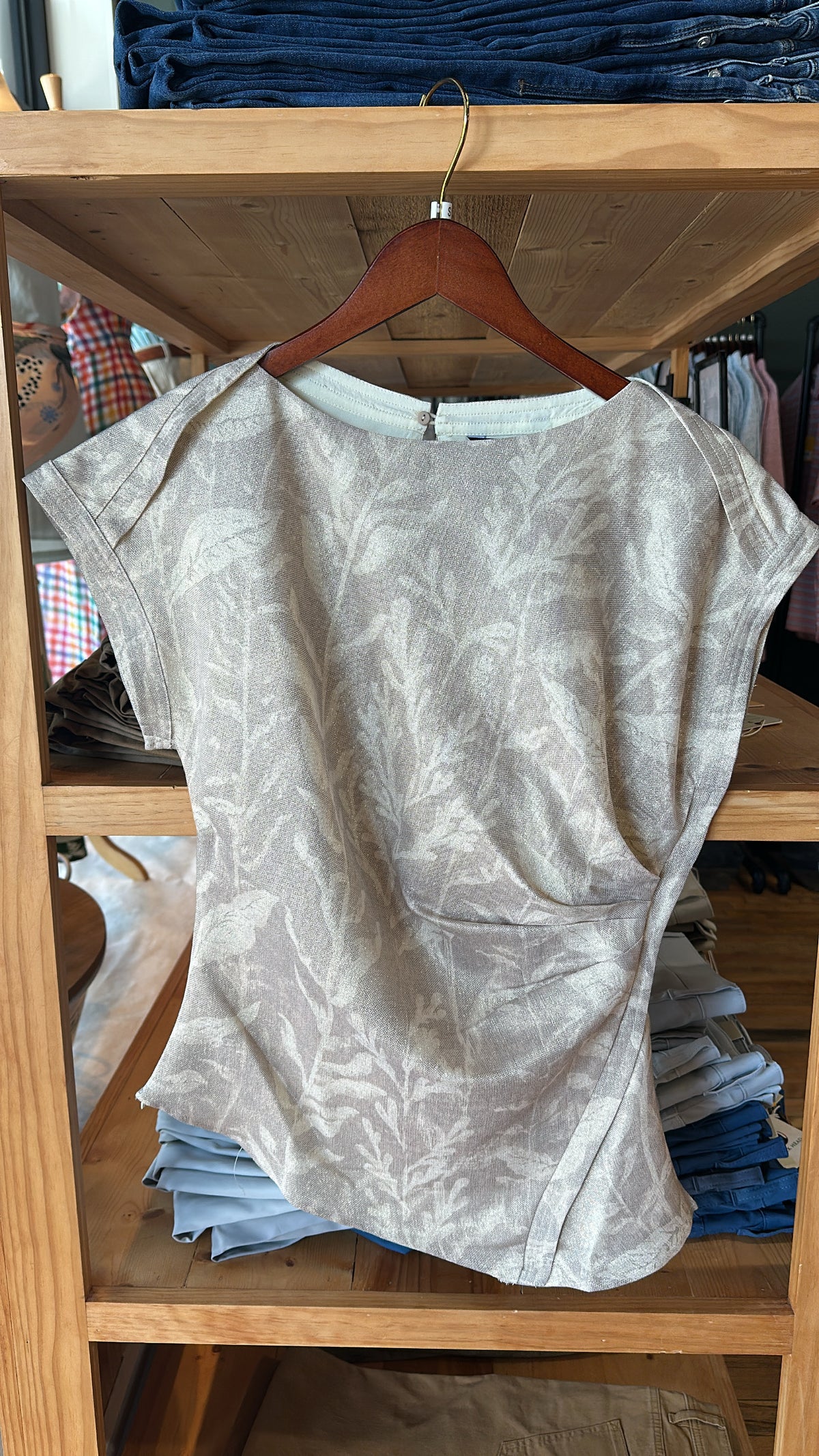 Goldie Top - Golden Taupe
