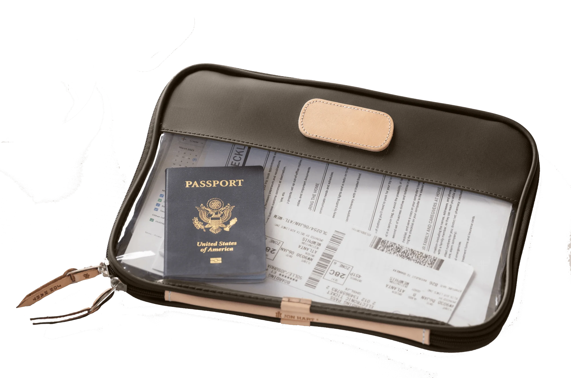 Jon Hart - Clear Folio (Espresso Coated Canvas)