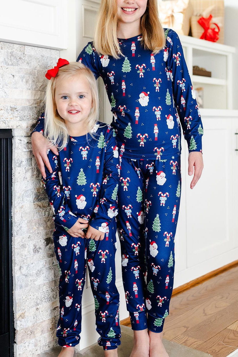 Mary Square - Kids Pajamas (Peppermint Pine)