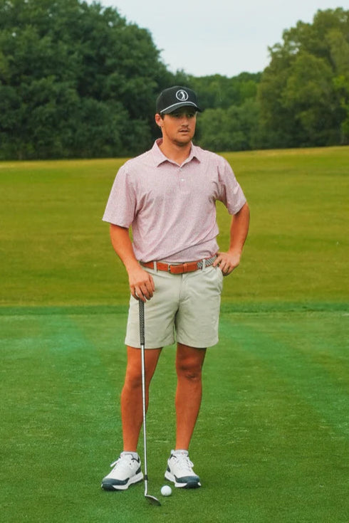 Cowboy Country Club - Cowboy Hat Polo (Brick)