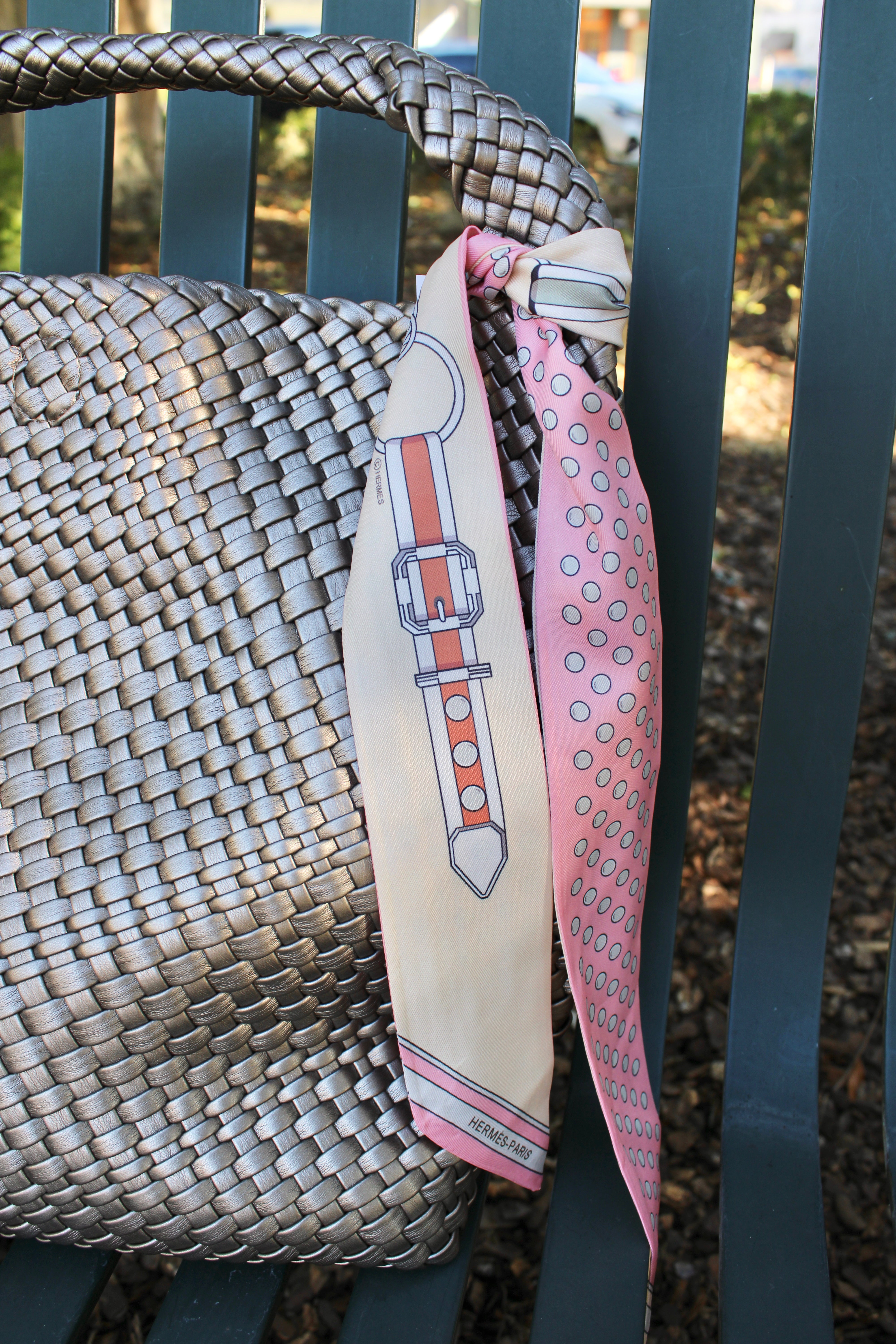 Watch Scarf (Pink/Cream)