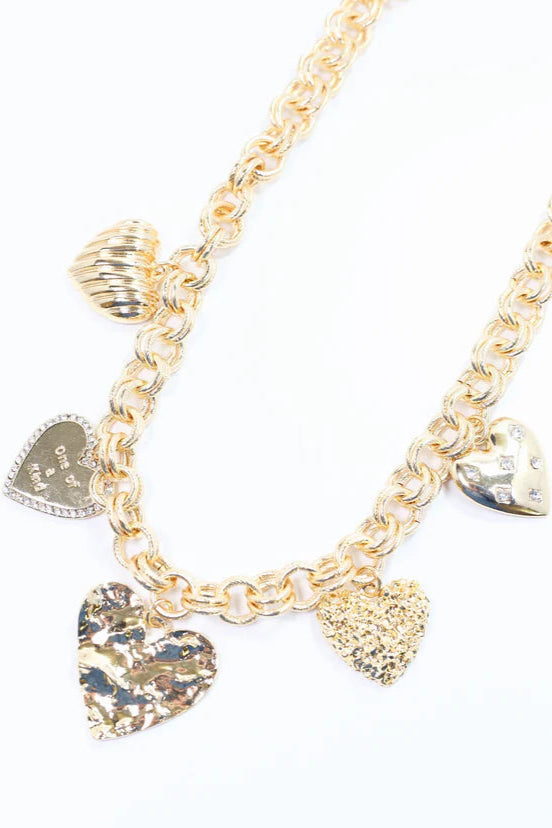 Jillian Heart Charm Necklace