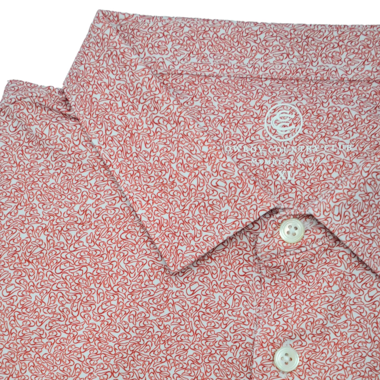 Cowboy Country Club - Cowboy Hat Polo (Brick)