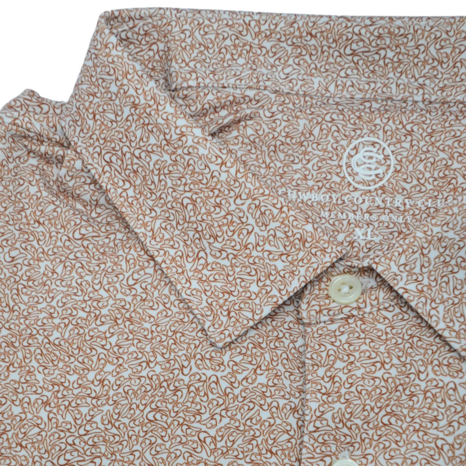Cowboy Country Club - Cowboy Hat Polo (Burnt)