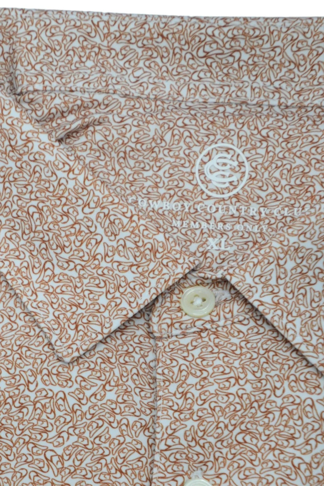 Cowboy Country Club - Cowboy Hat Polo (Burnt)