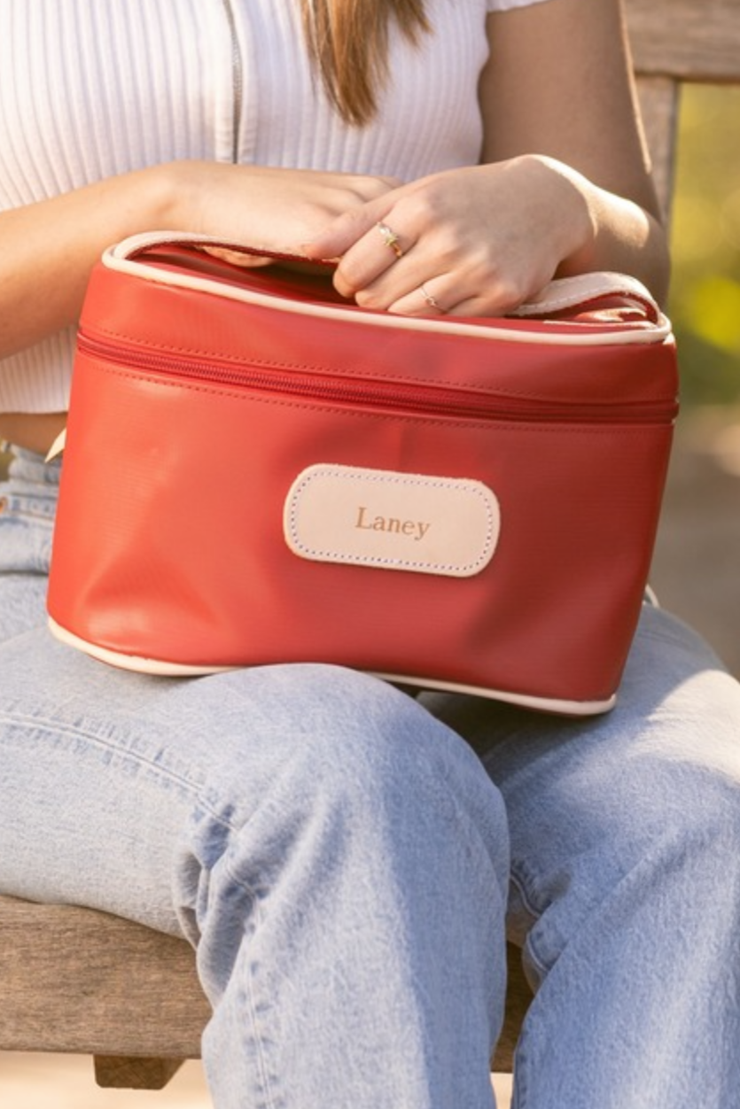 Jon Hart - Makeup Case (Red Coated Canvas)