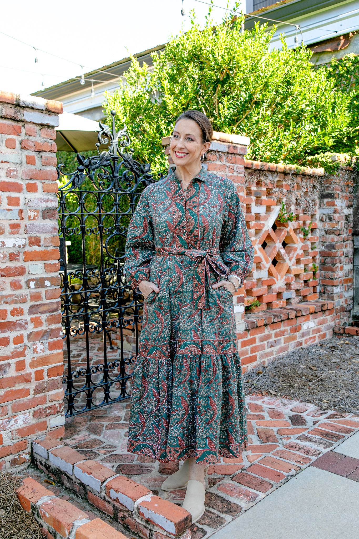 The Holly Maxi Dress in Maple - Victoria Dunn