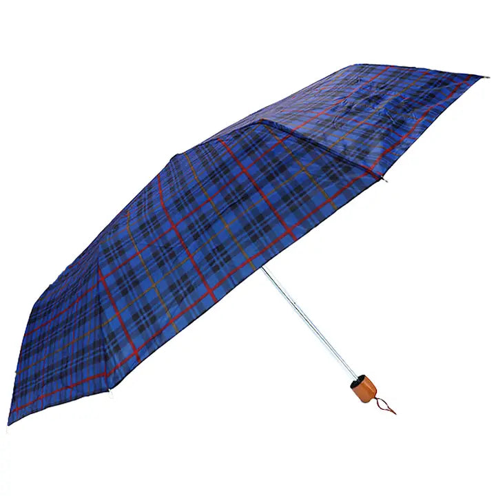 Blue Plaid Umbrella