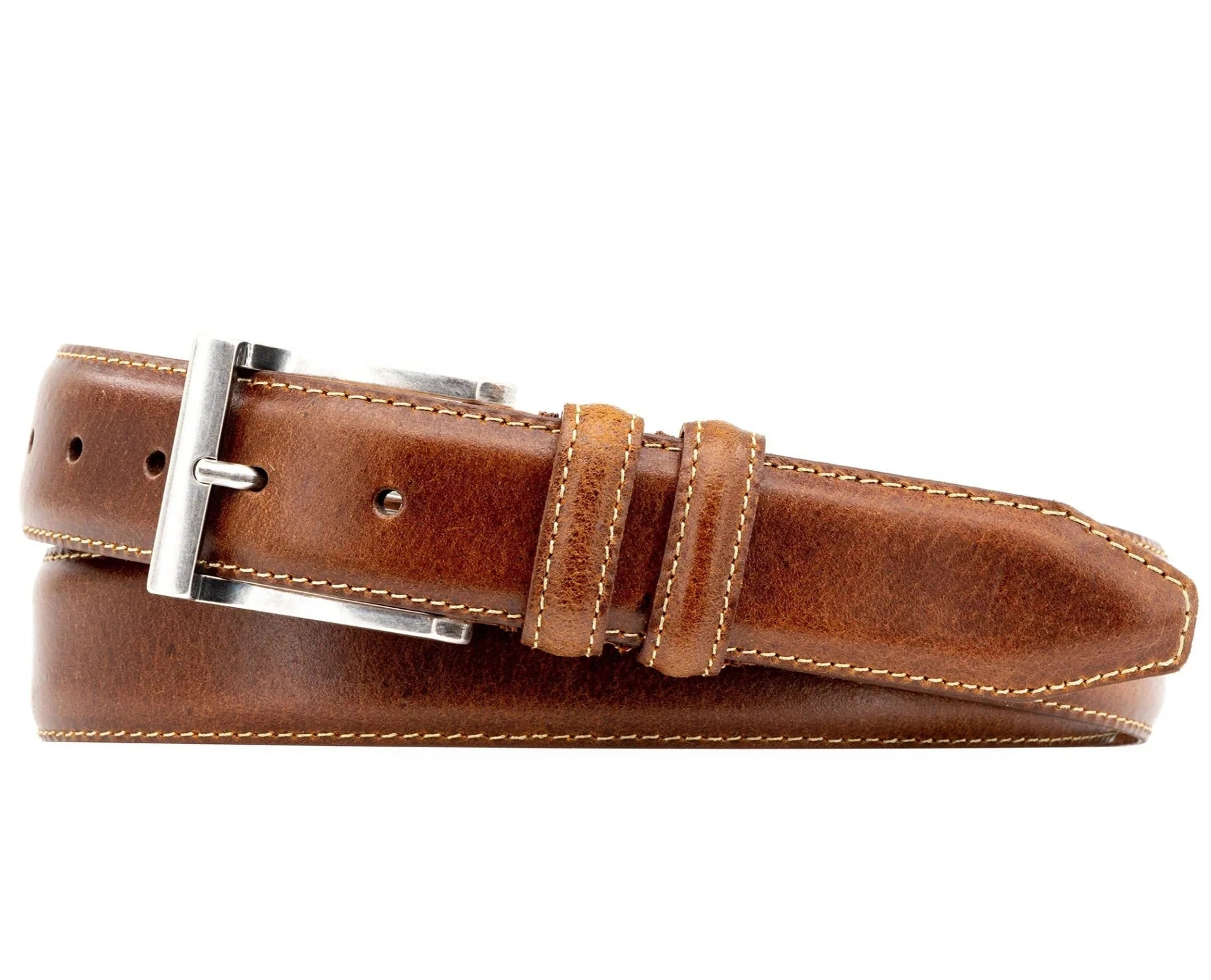 Martin Dingman - Bill Water Buffalo Belt (Burnt Cedar)