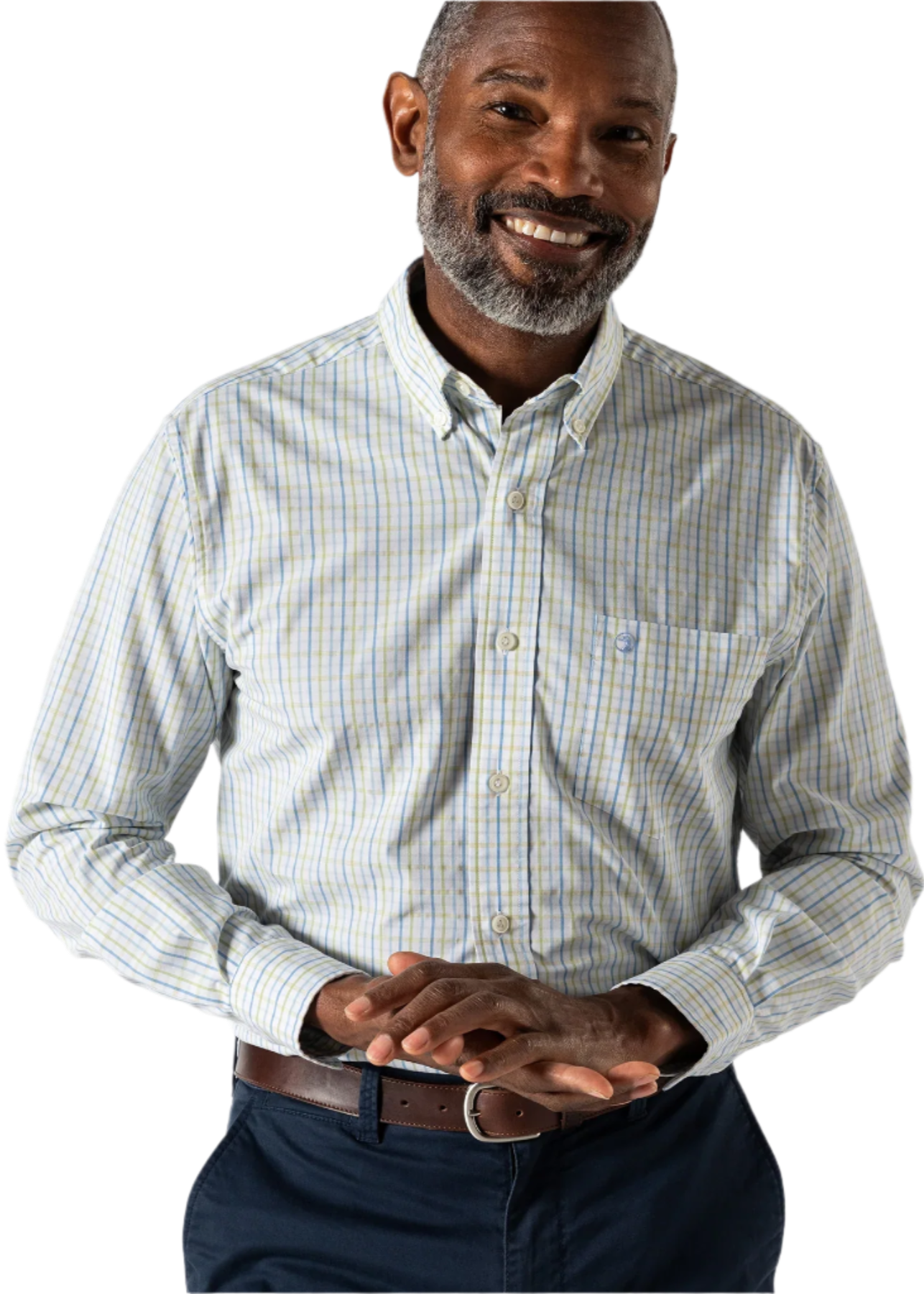 Duck Head - Performance Poplin Sport Shirt Gaston Plaid (Pear Green)