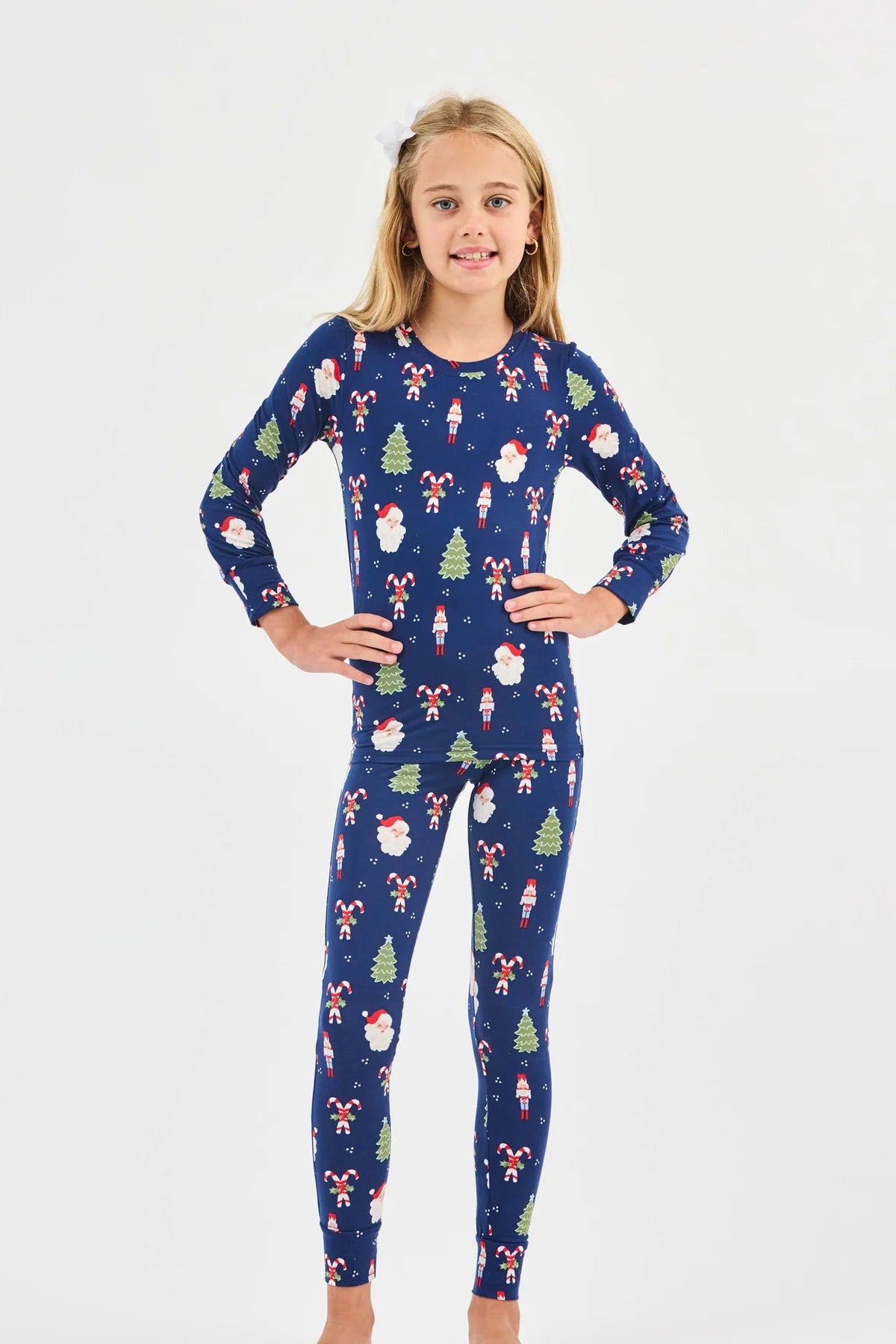 Mary Square - Kids Pajamas (Peppermint Pine)