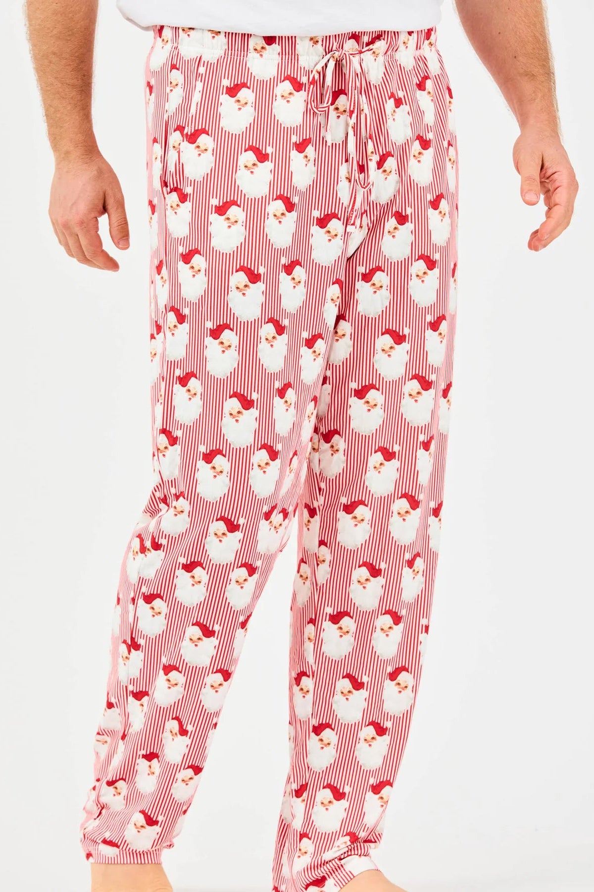 Mary Square - Men's Pajama Pants (Santa Baby Red)