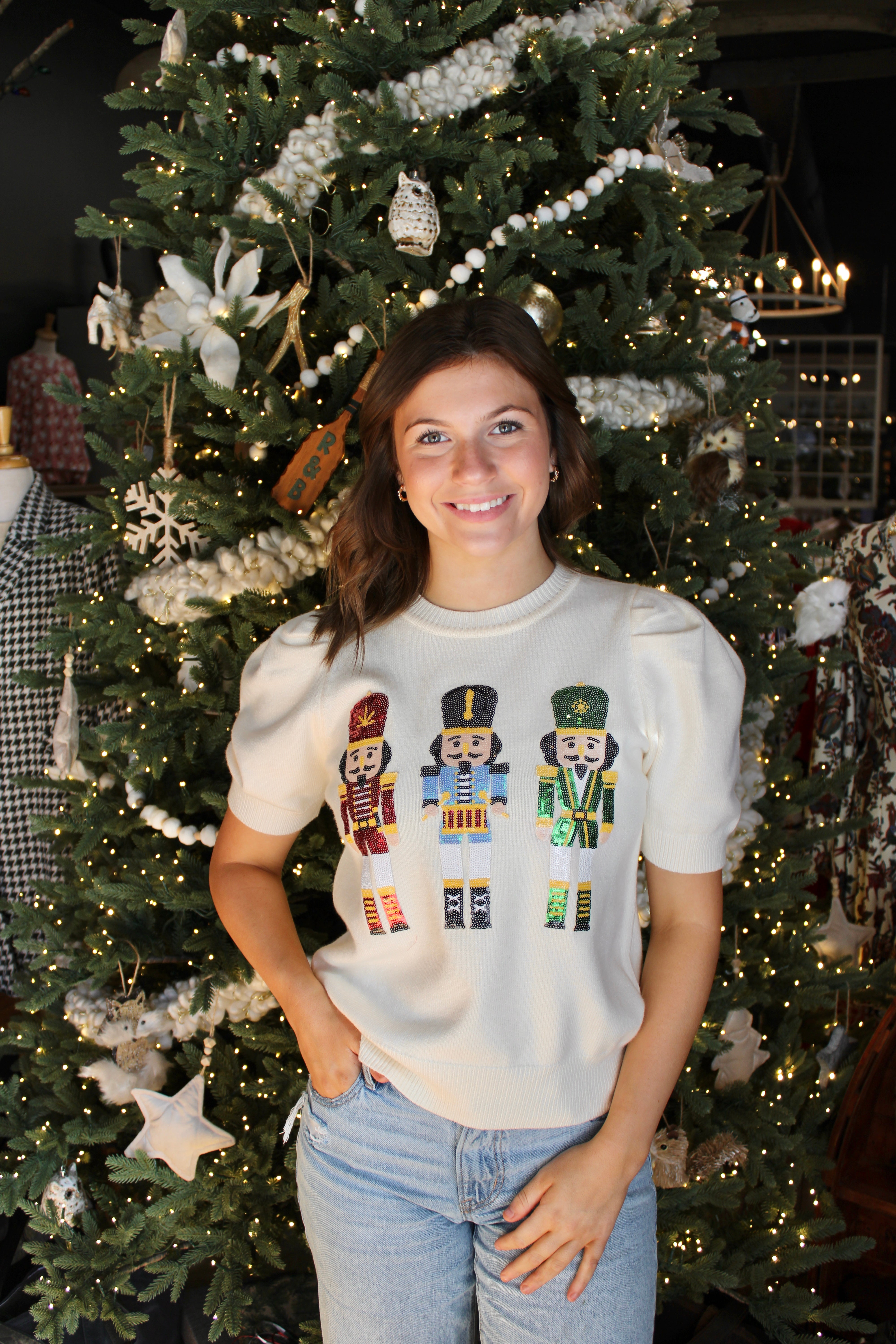 Nutcracker Sweater (Cream)