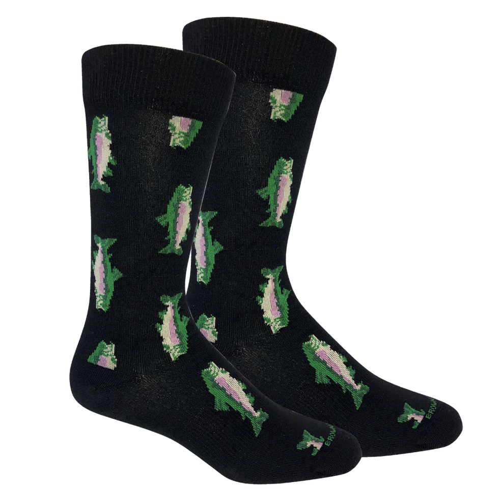 Brown Dog Socks - Watauga (Black)