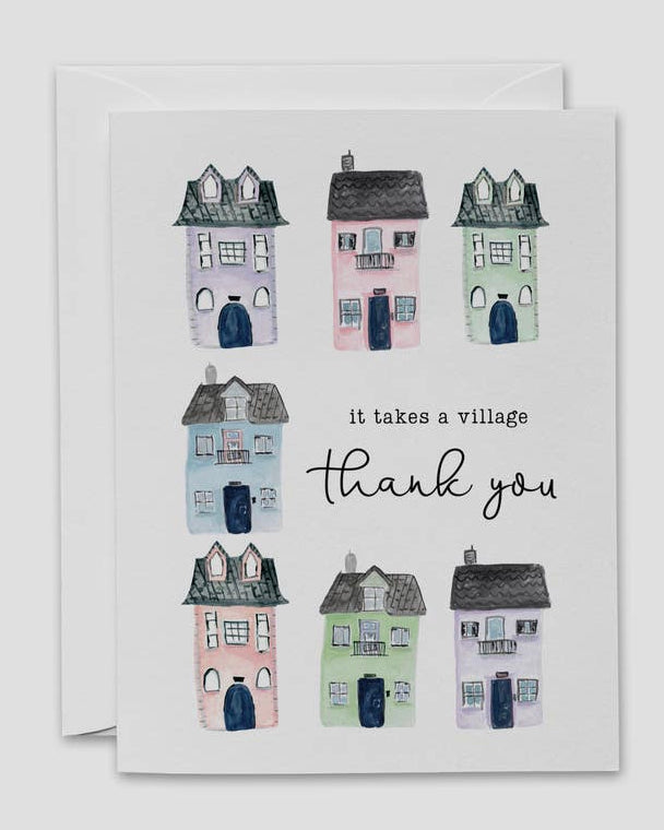 It Takes A Village - Thank You Card