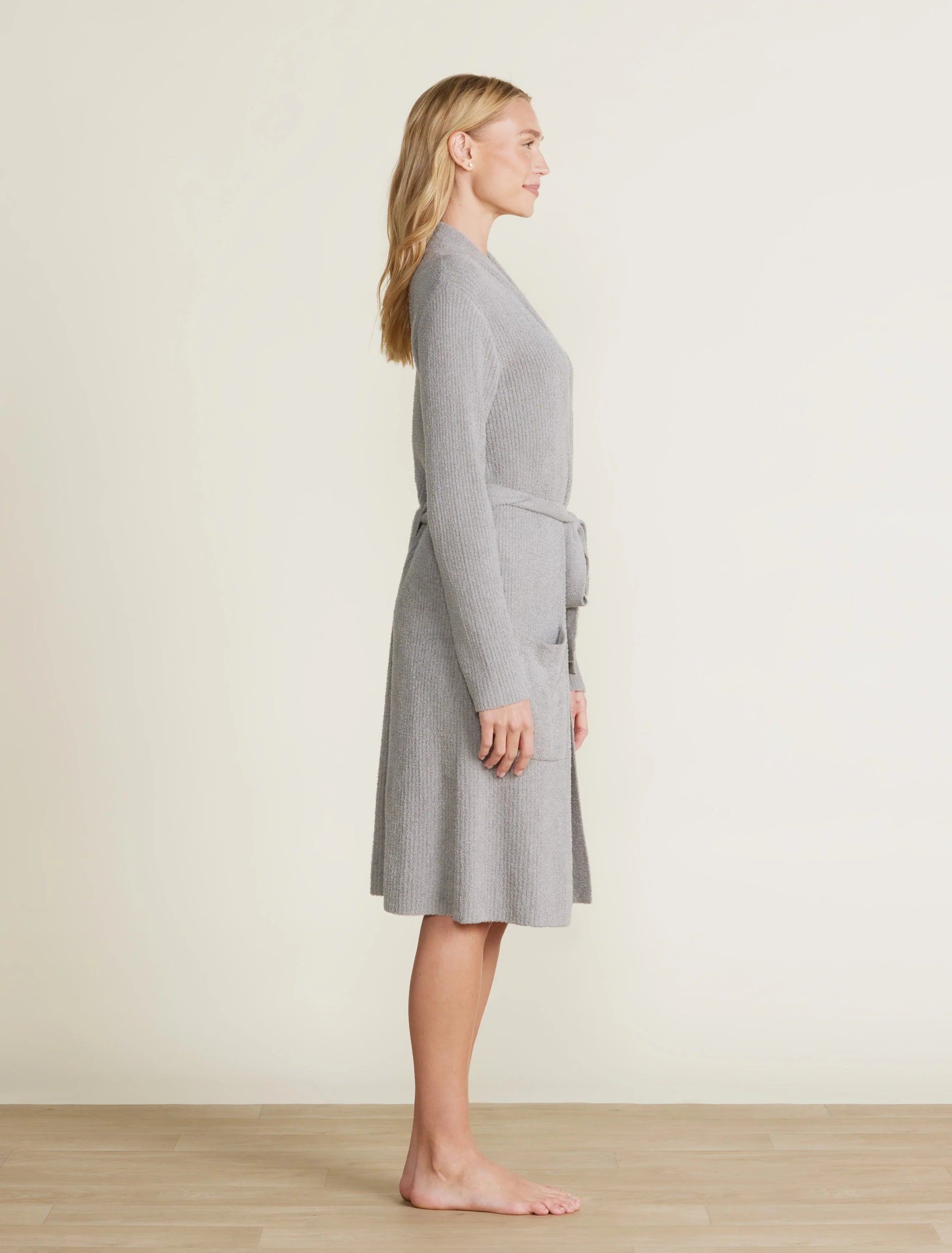 Barefoot Dreams - CozyChic Lite Ribbed Robe (Dove Gray)