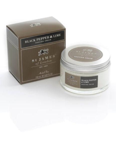 St. James of London - Shaving Cream (Black Pepper & Lime)