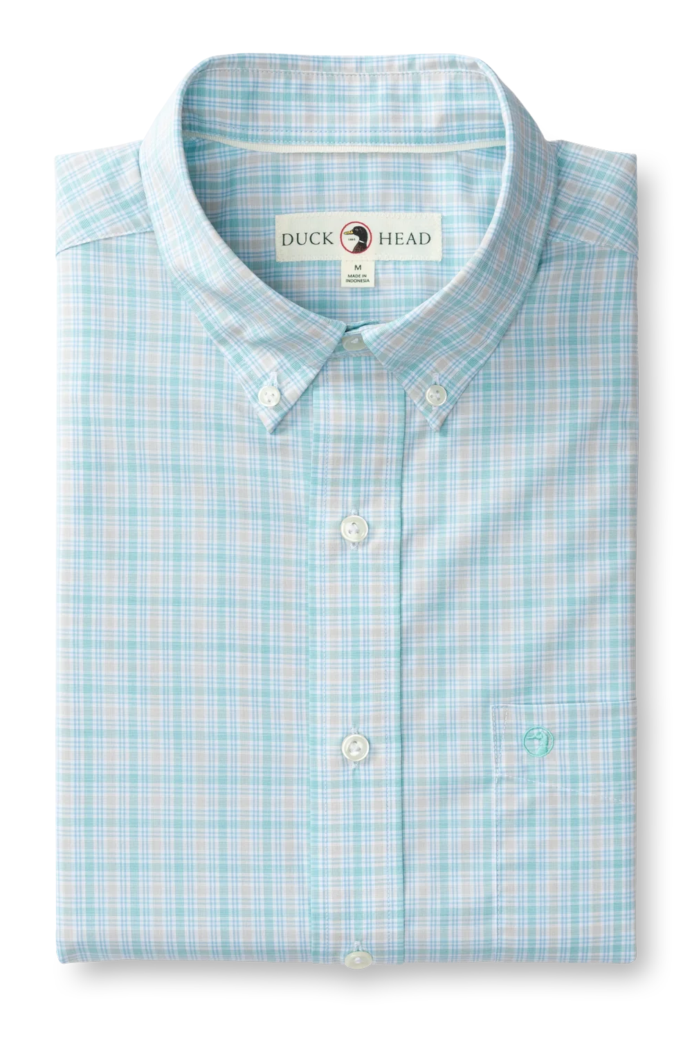 Duck Head - Performance Poplin Sport Shirt Trent Plaid (Meadowbrook)