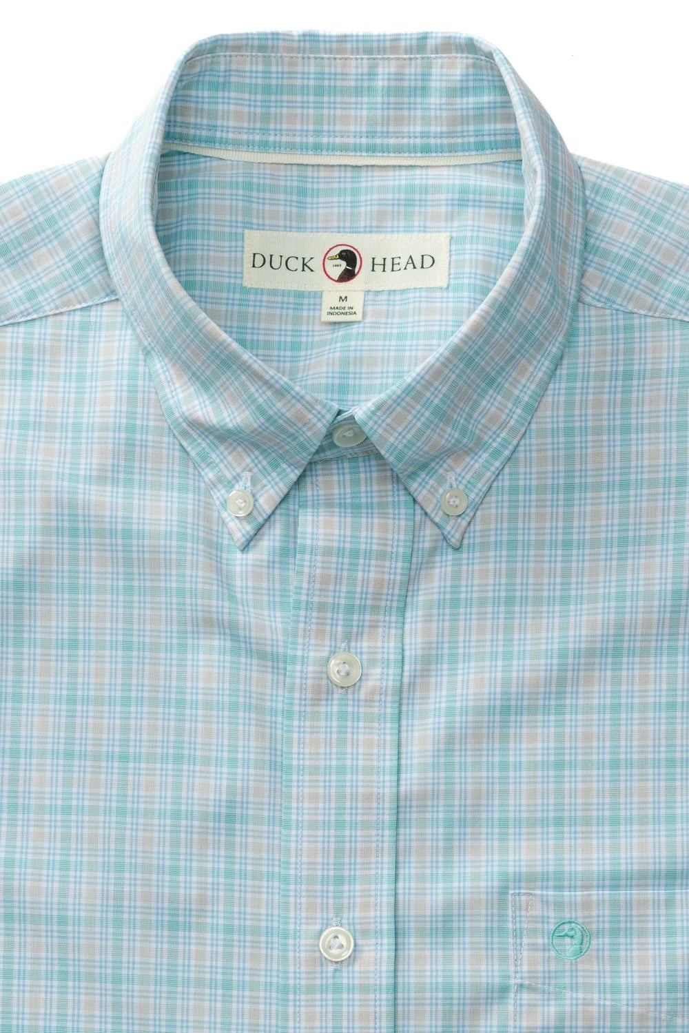 Duck Head - Performance Poplin Sport Shirt Trent Plaid (Meadowbrook)