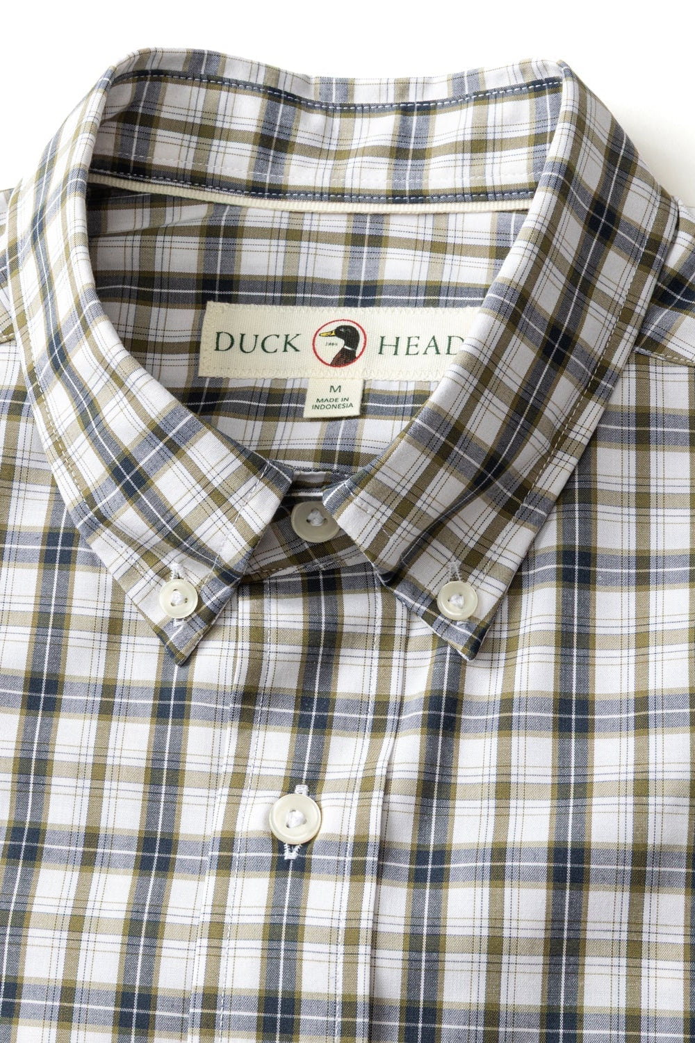 Duck Head - Performance Poplin Sport Shirt Joplin Plaid (Navy)