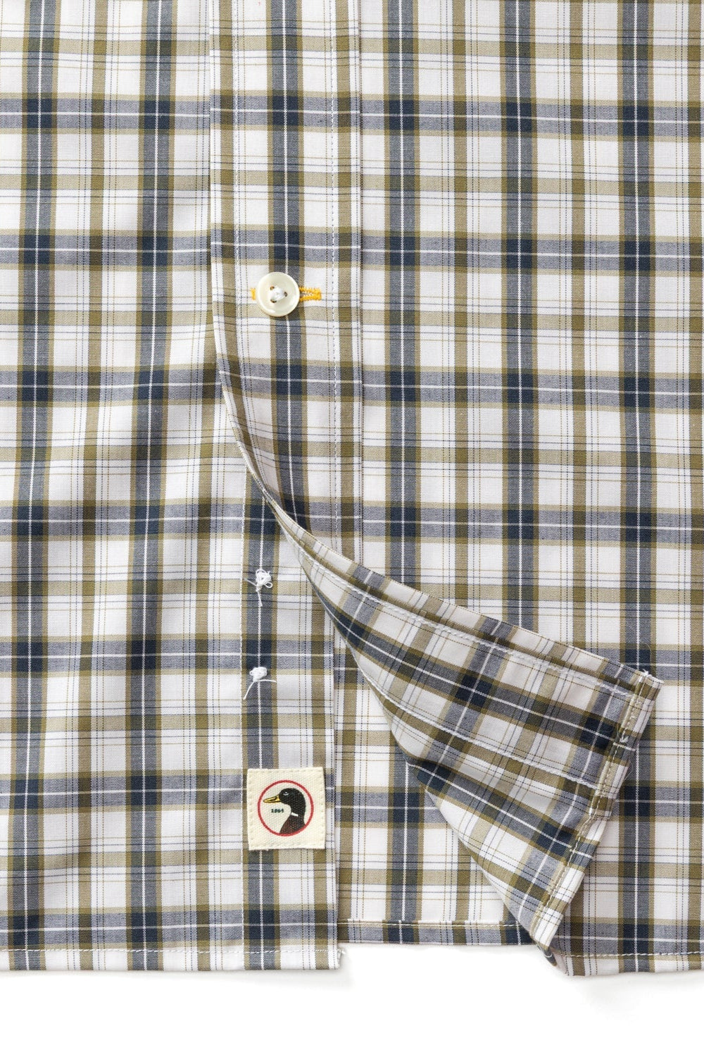 Duck Head - Performance Poplin Sport Shirt Joplin Plaid (Navy)
