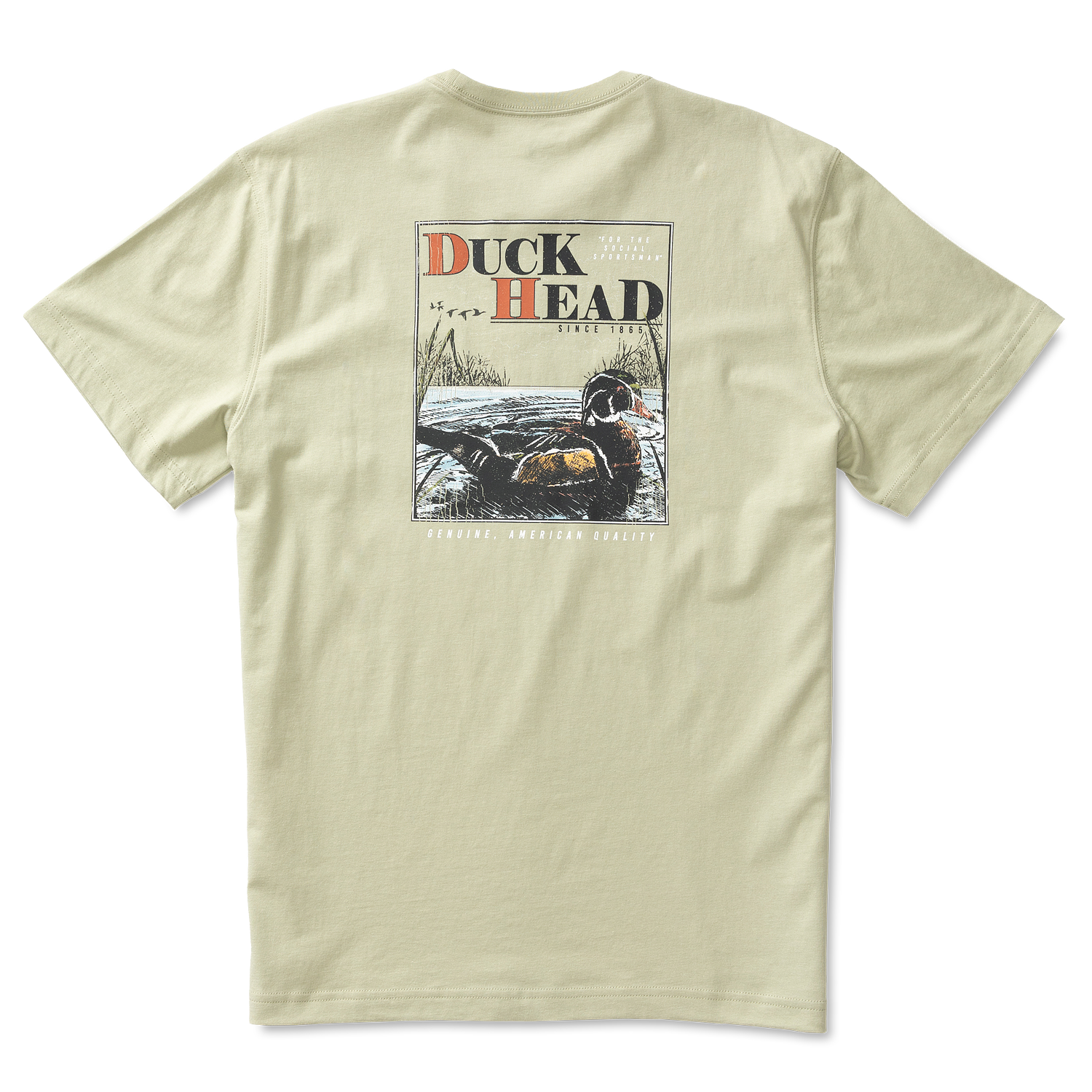 Duck Head Wood Duck Short Sleeve T-Shirt -Sage