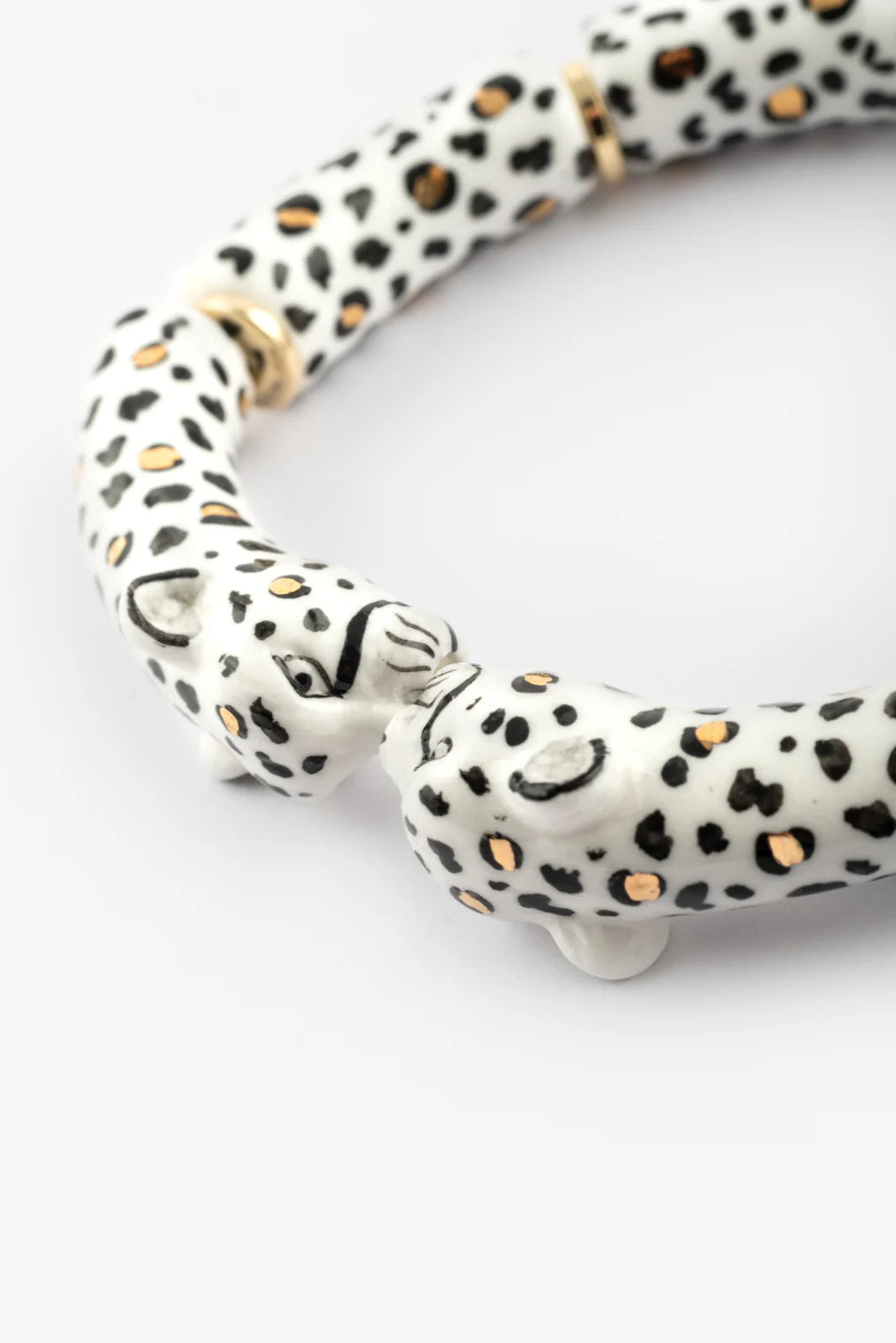 Nach - White Leopard Chunky Bracelet (Savane)