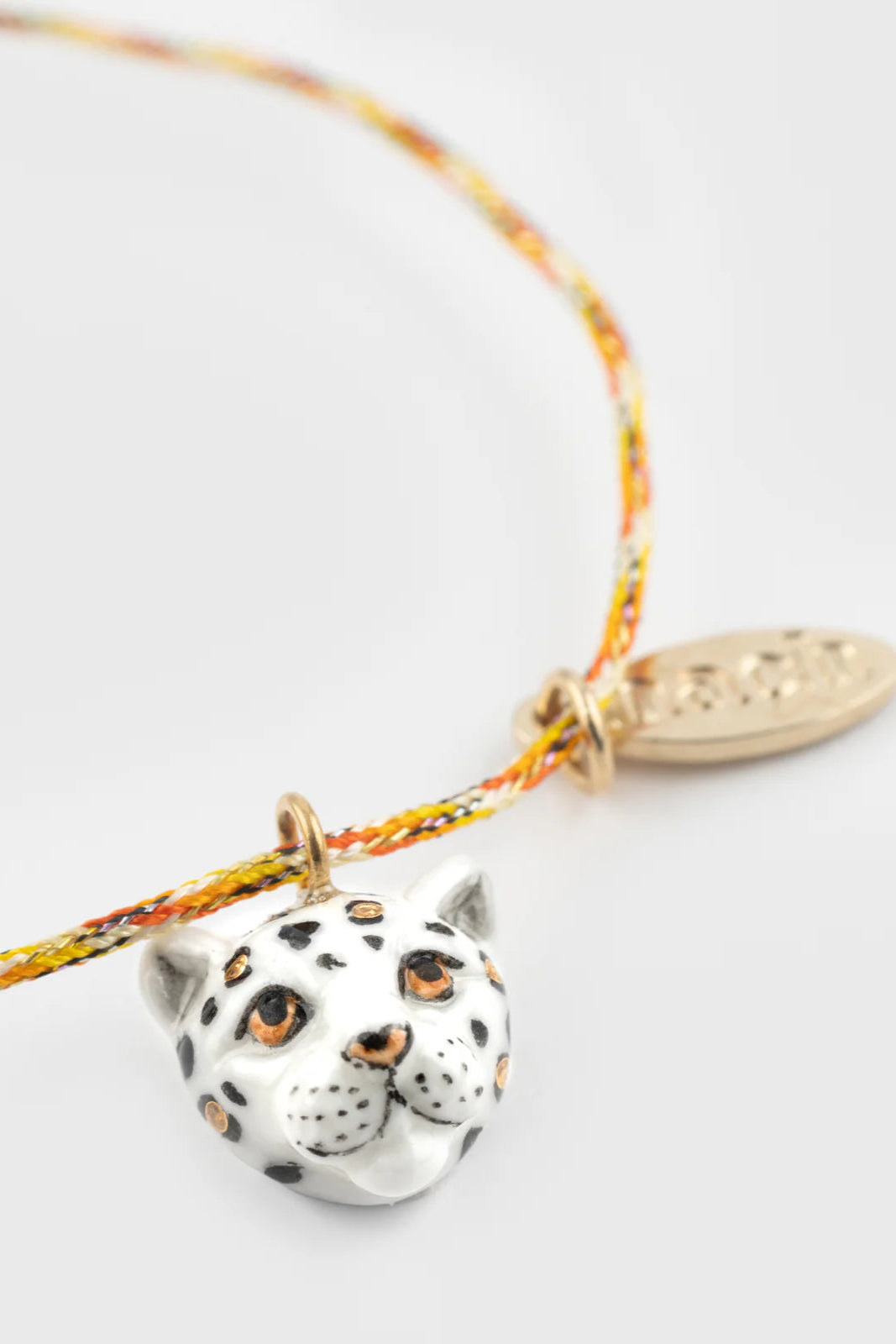 Nach - White Leopard Charm Bracelet (Savane)
