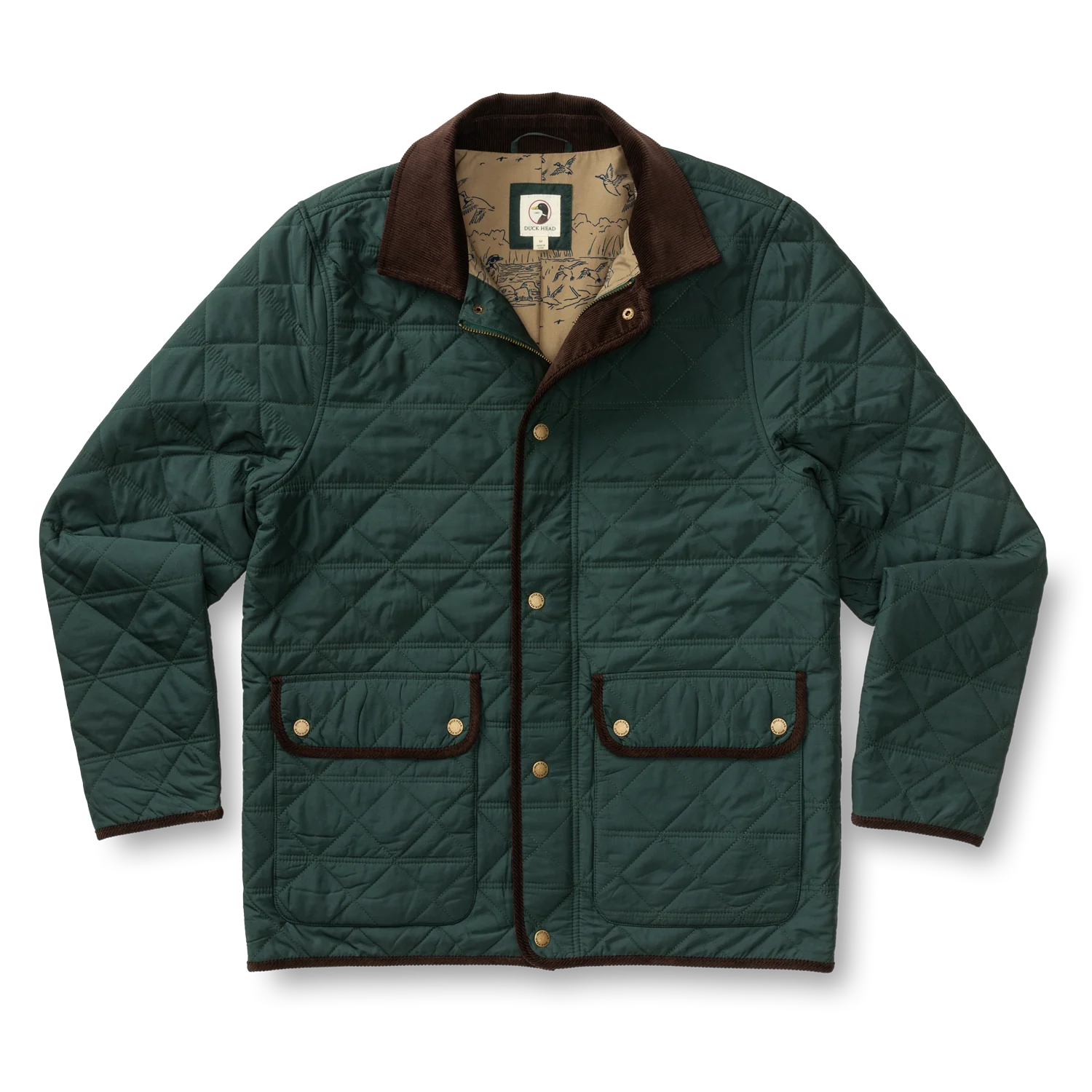 Duck Head - Fremont Lodge Performance Quilted Jacket (Spruce Green)