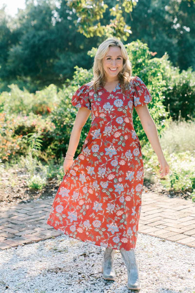 Marigold - Clara Dress (Scarlet Meadow)