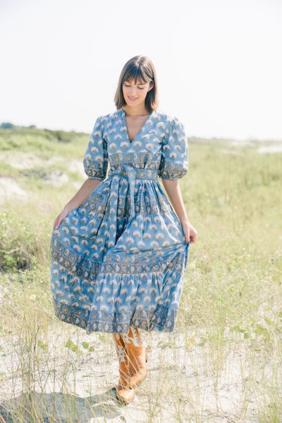 Victoria Dunn - The Oakleigh Dress (Bluestone)