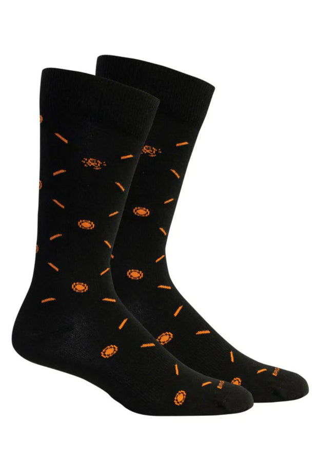 Brown Dog Socks - Deep River (Black)