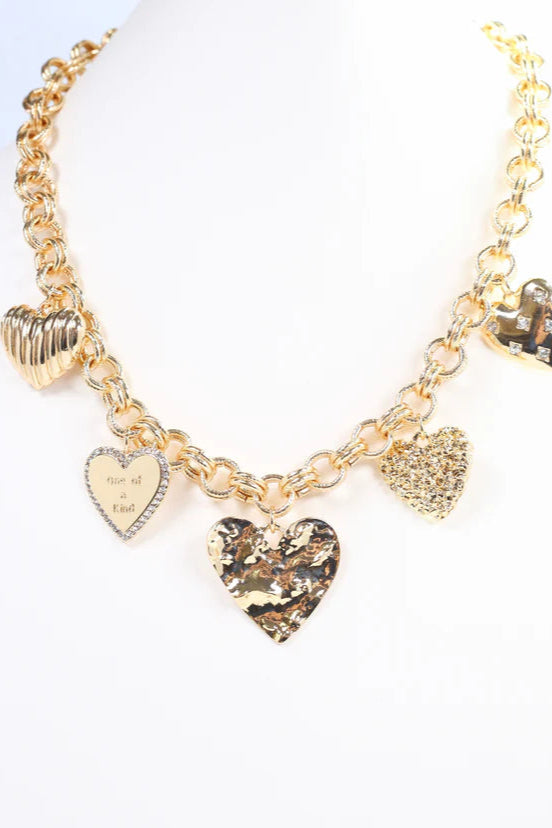 Jillian Heart Charm Necklace