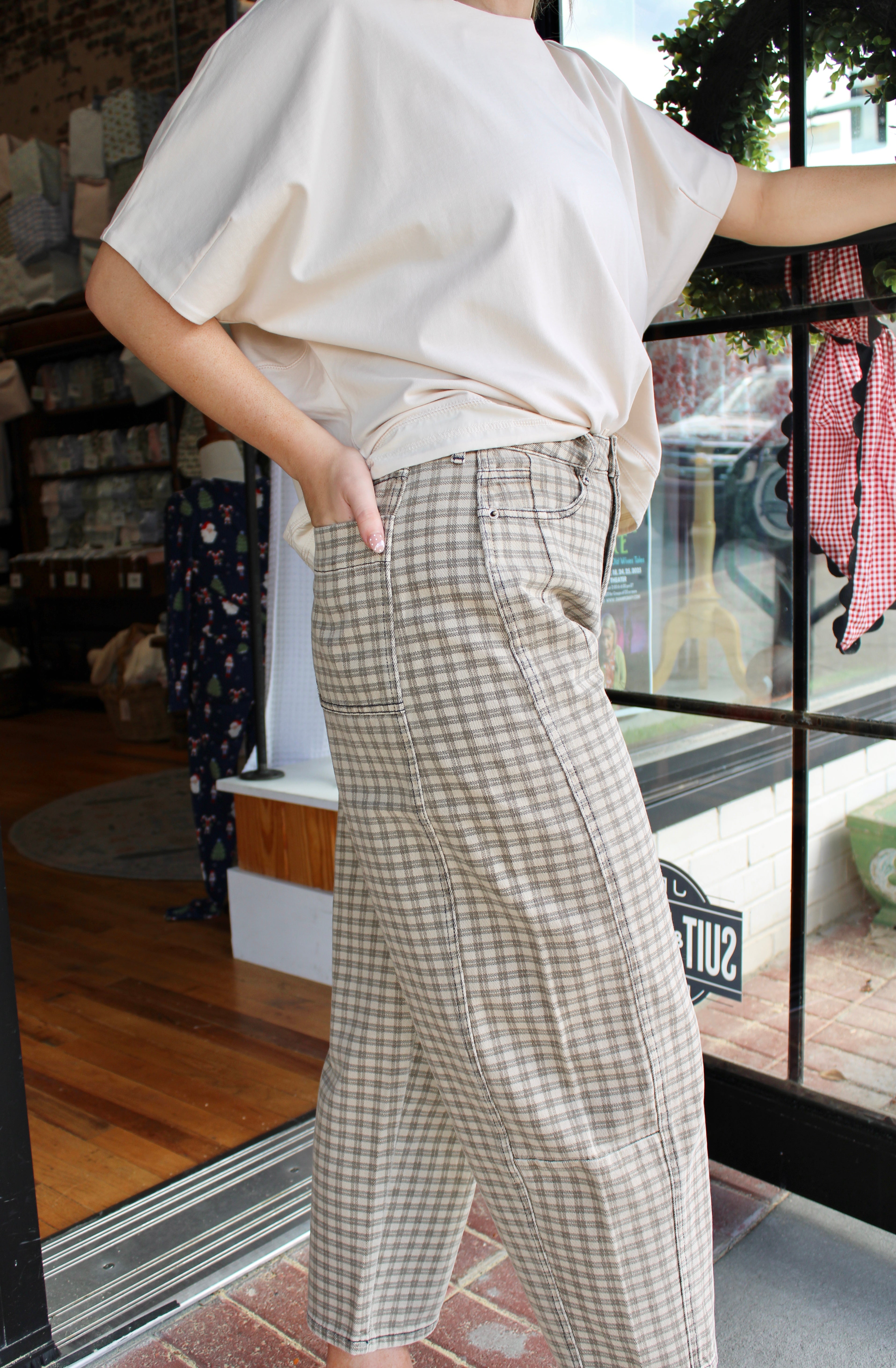 Shayla Pant (Tan/Brown)