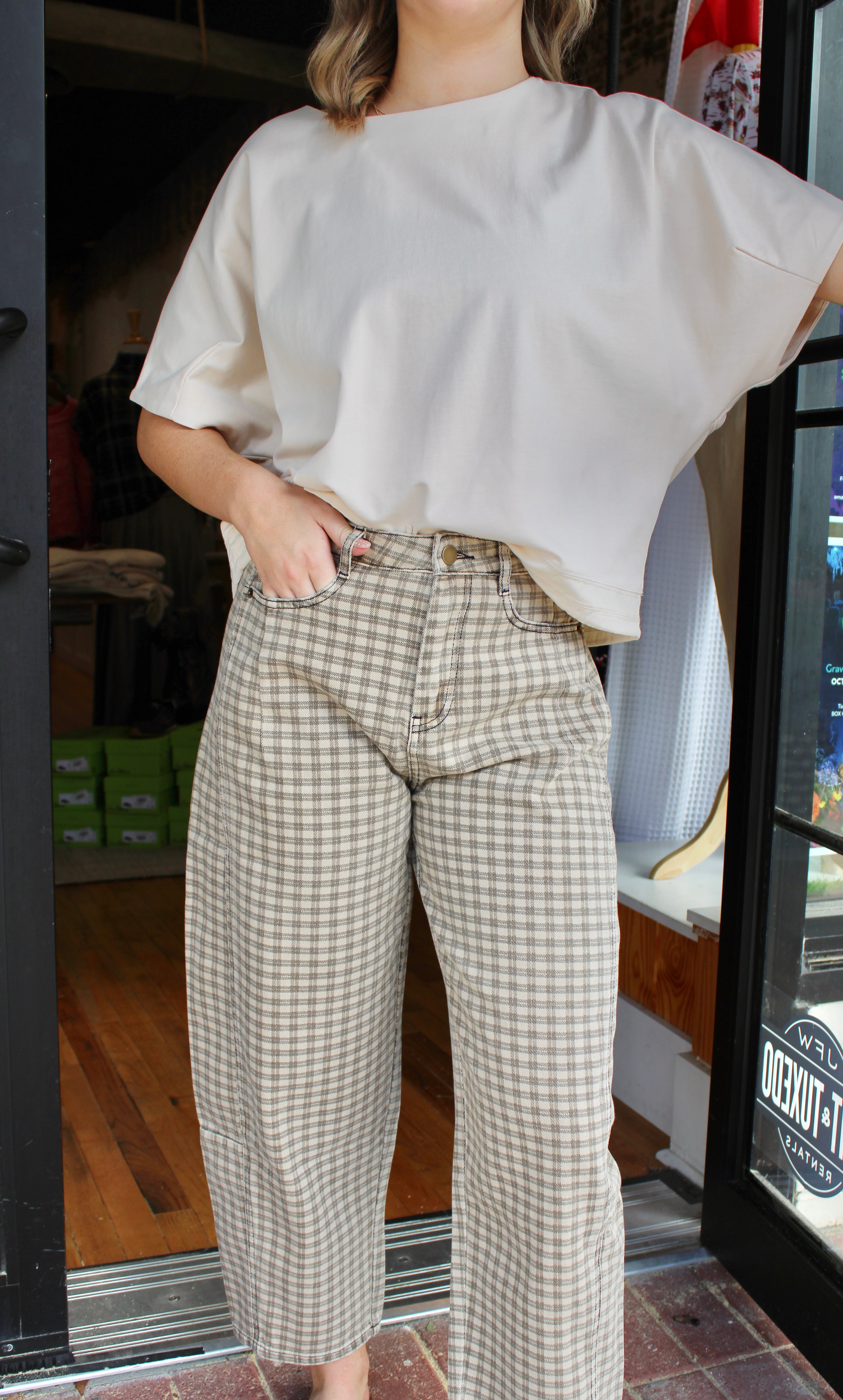 Shayla Pant (Tan/Brown)