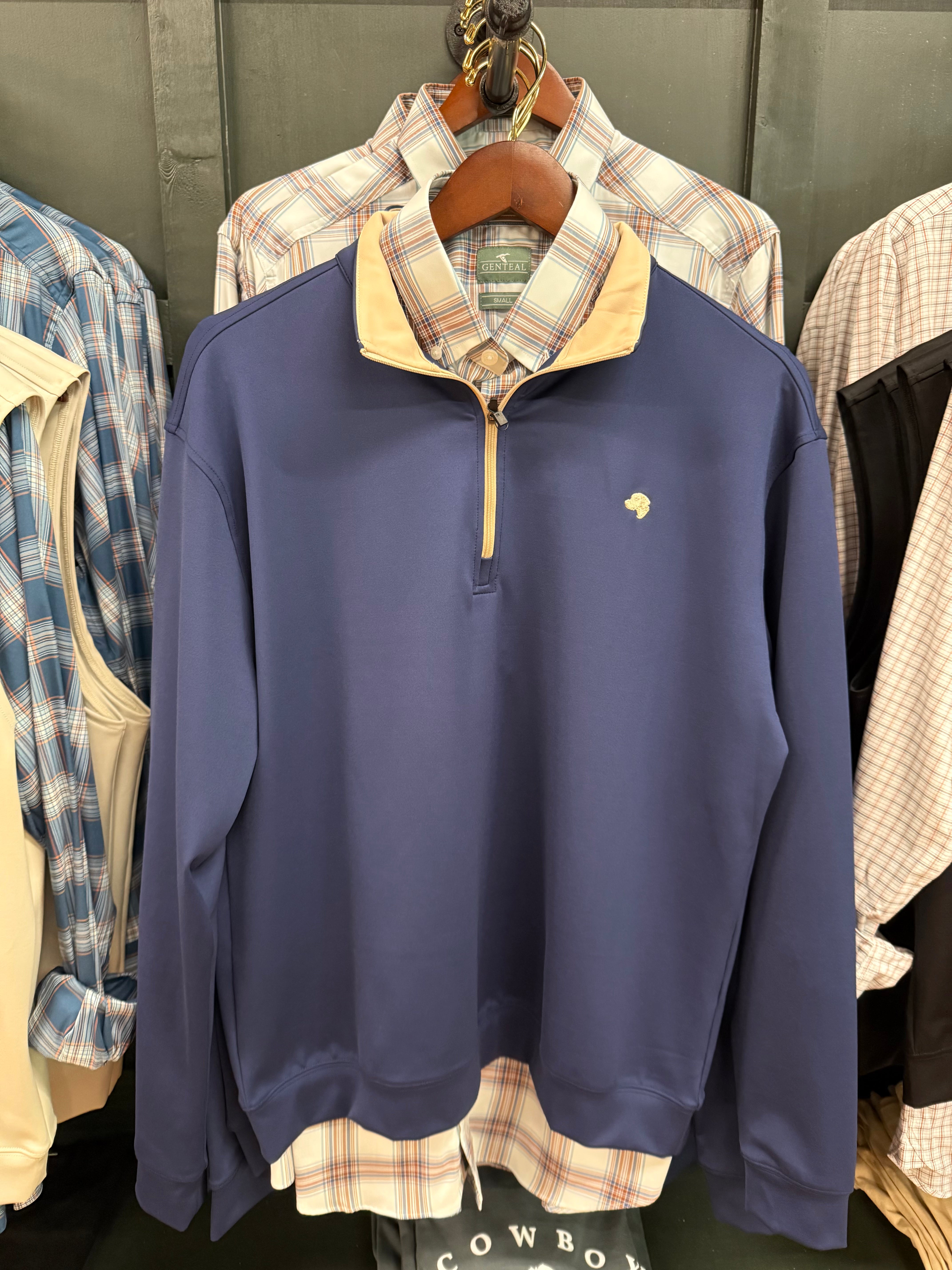 Rivers & Bridge - Performance Pullover (Navy/Khaki)