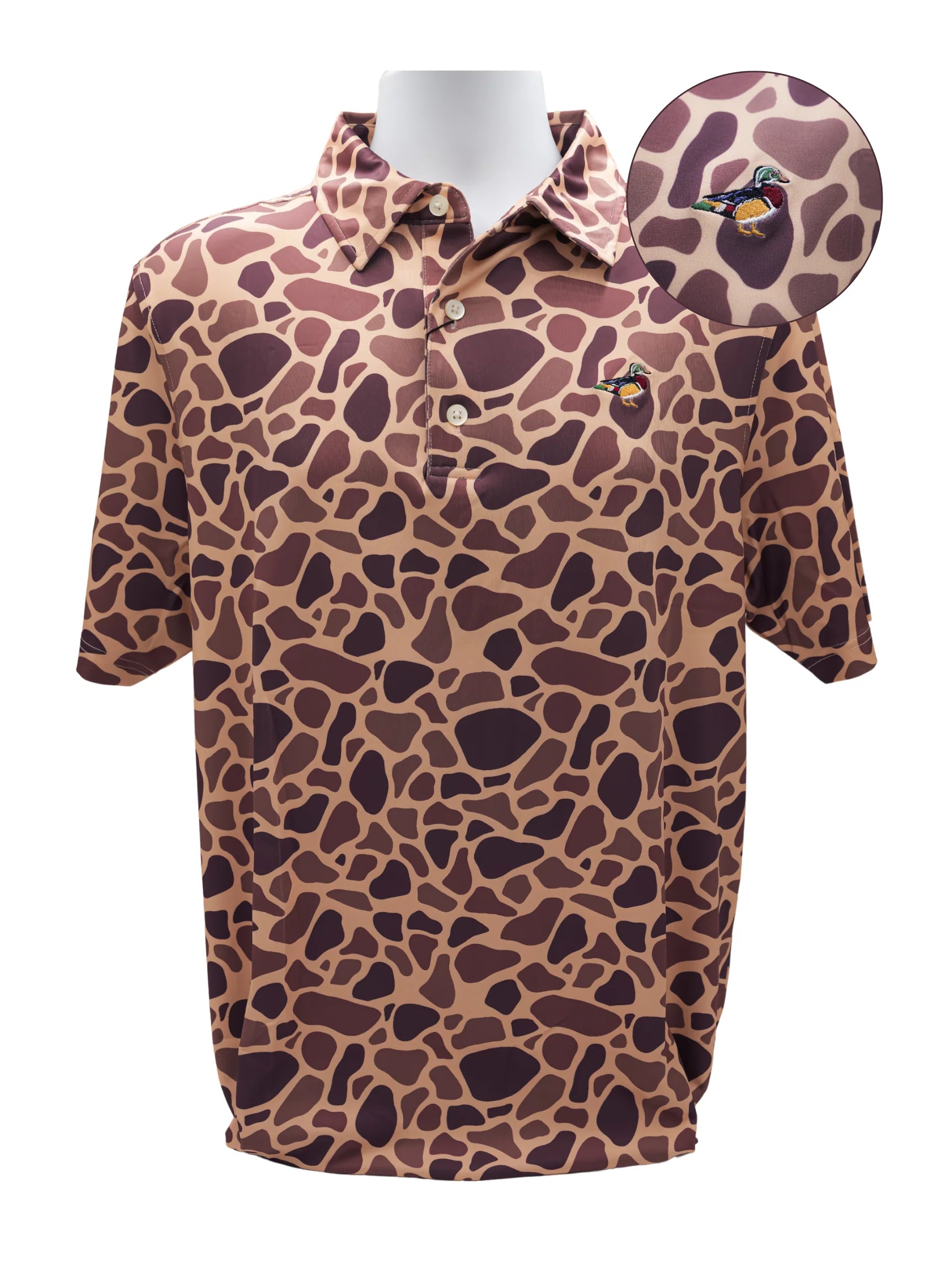 Bull & Briar - Camo Polo (Dove Season Wood Duck)
