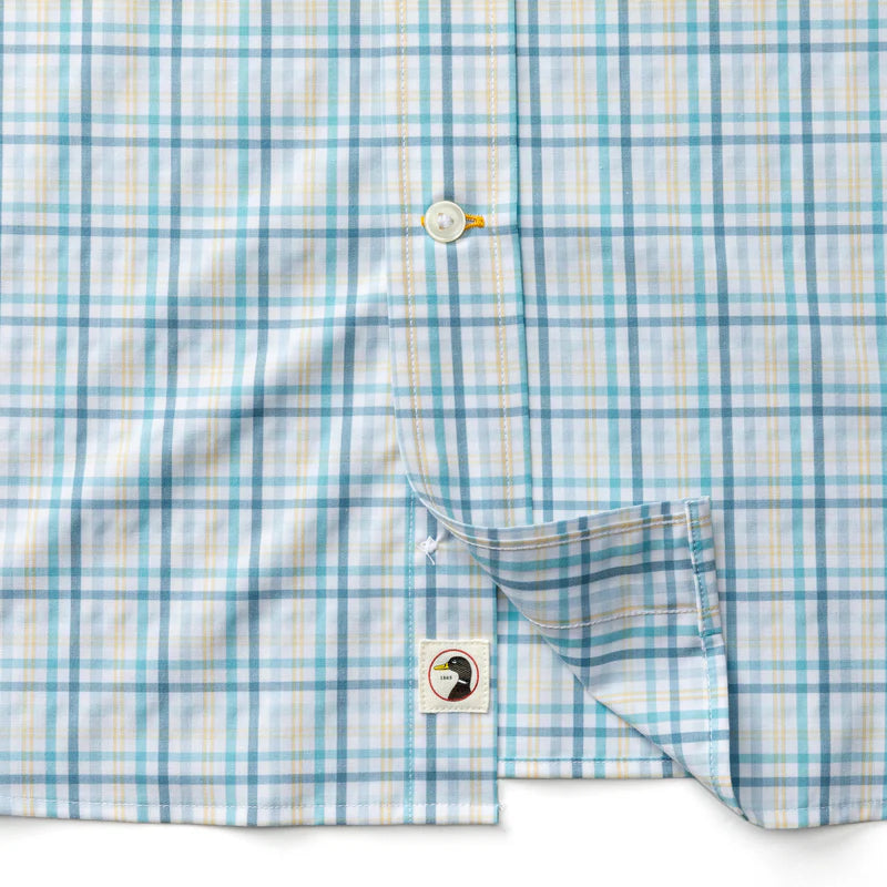 Duck Head - Performance Poplin Sport Shirt Brody Plaid (Yellow)