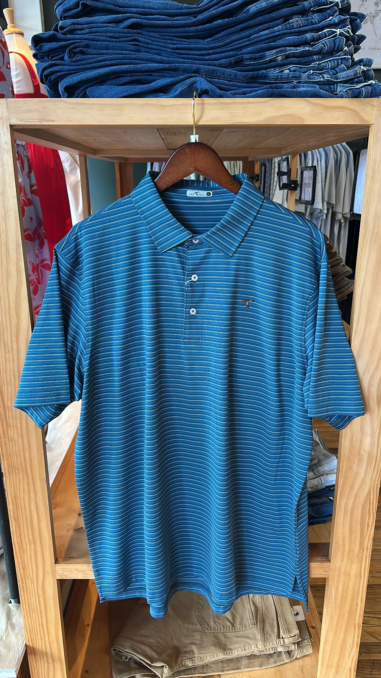 Genteal - Keller Performance Polo (Heron) *final sale*