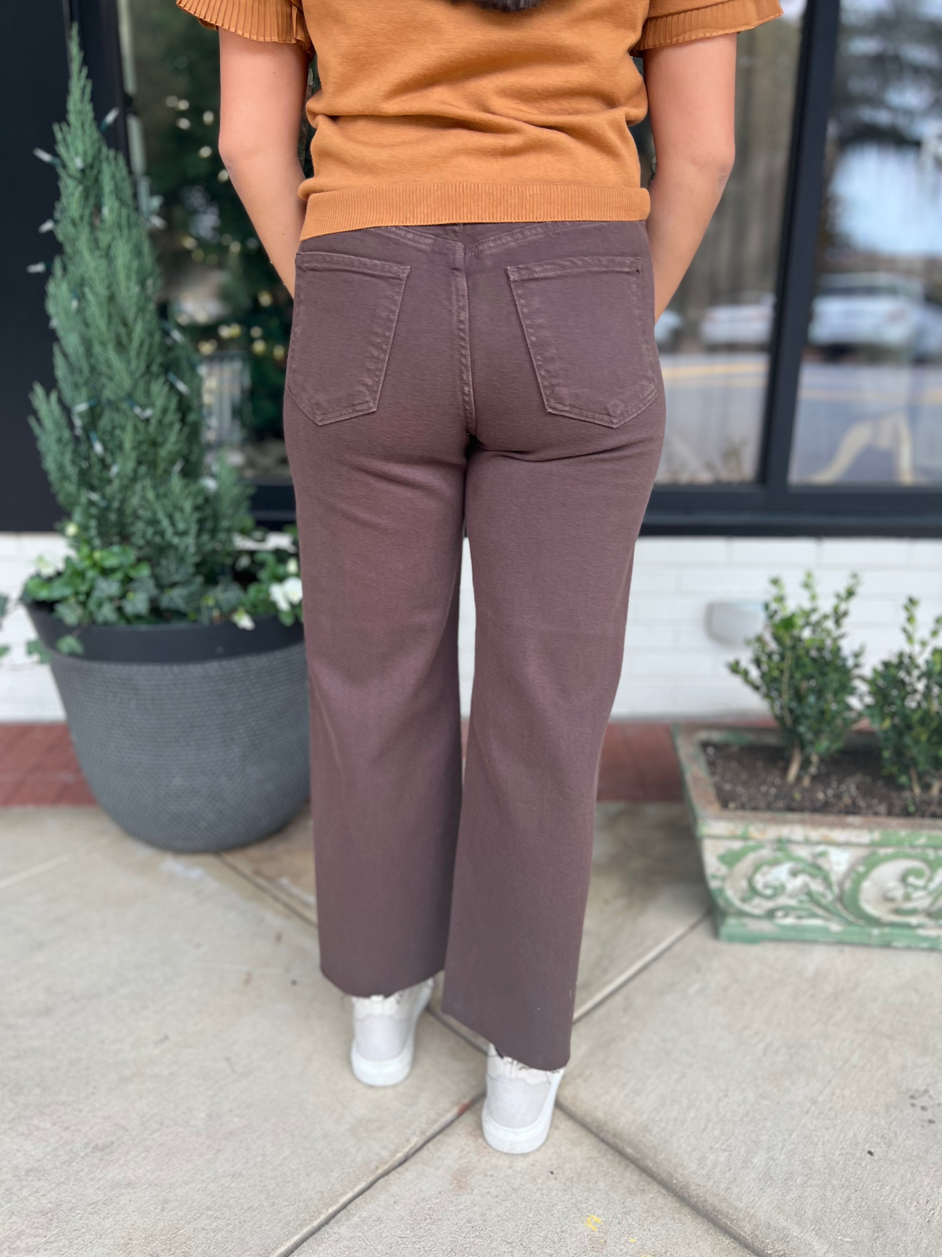The Utility Wide Leg - Chocolate