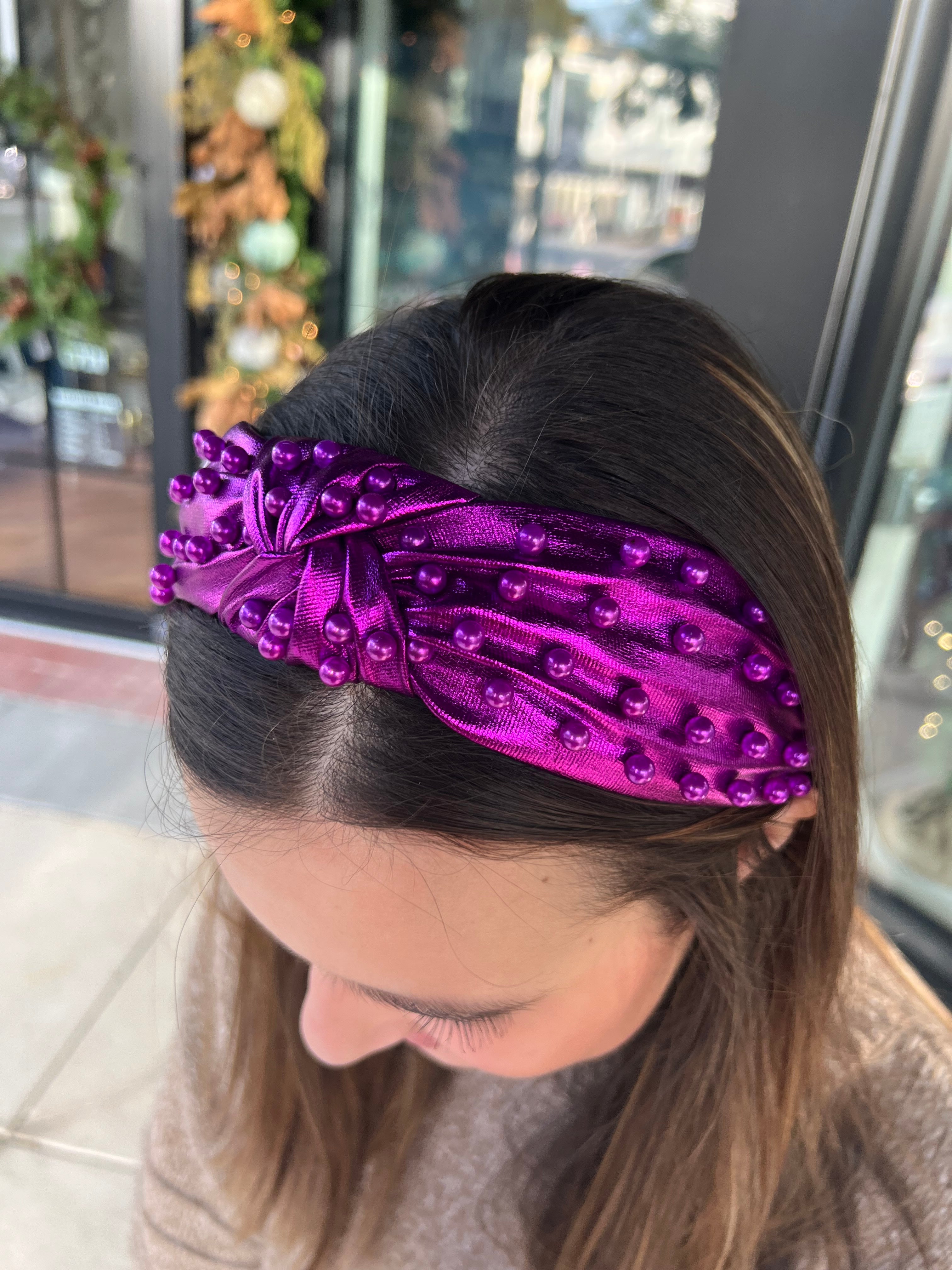 The Nelia Headband - Purple