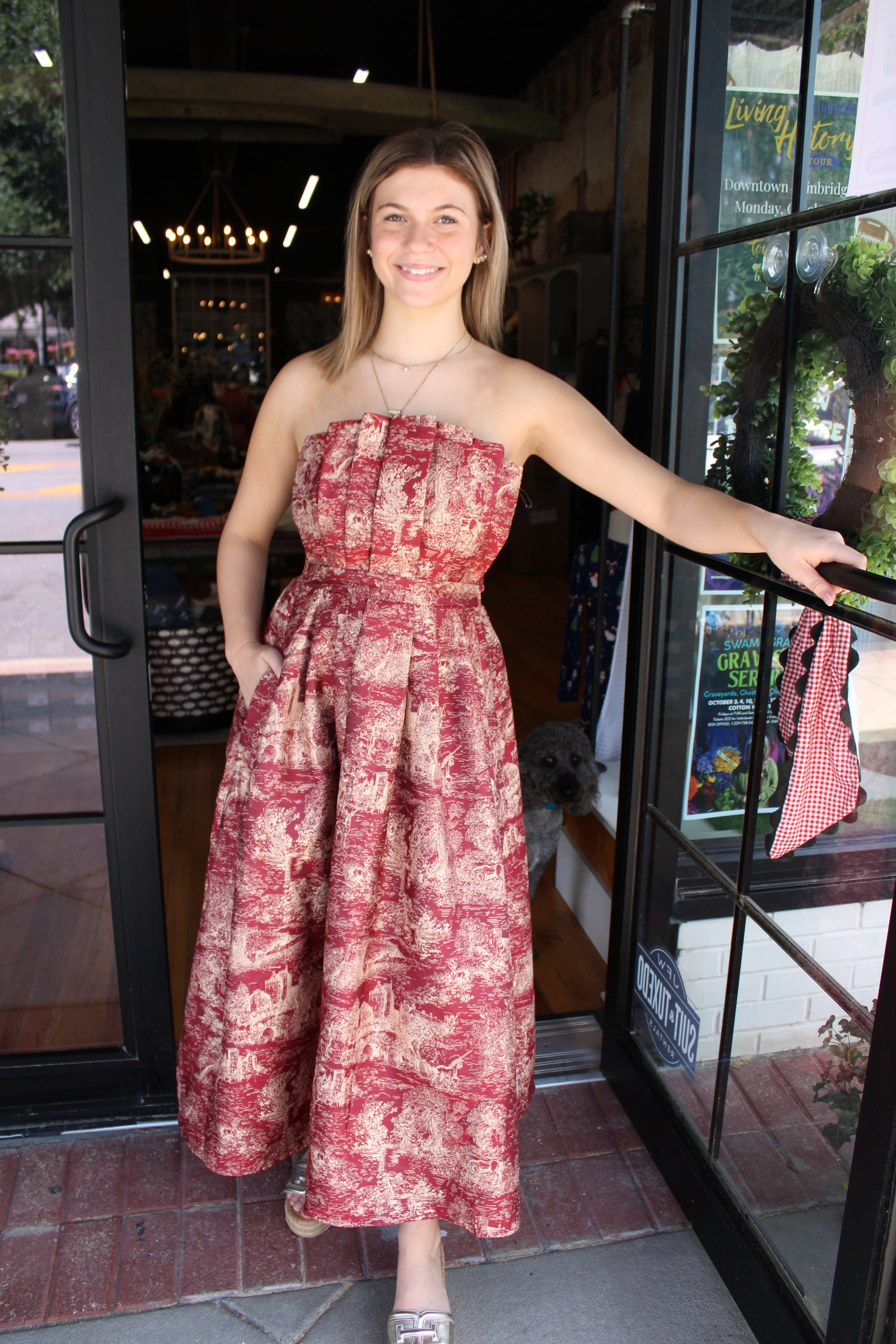 Lucy Dress (Burgundy)