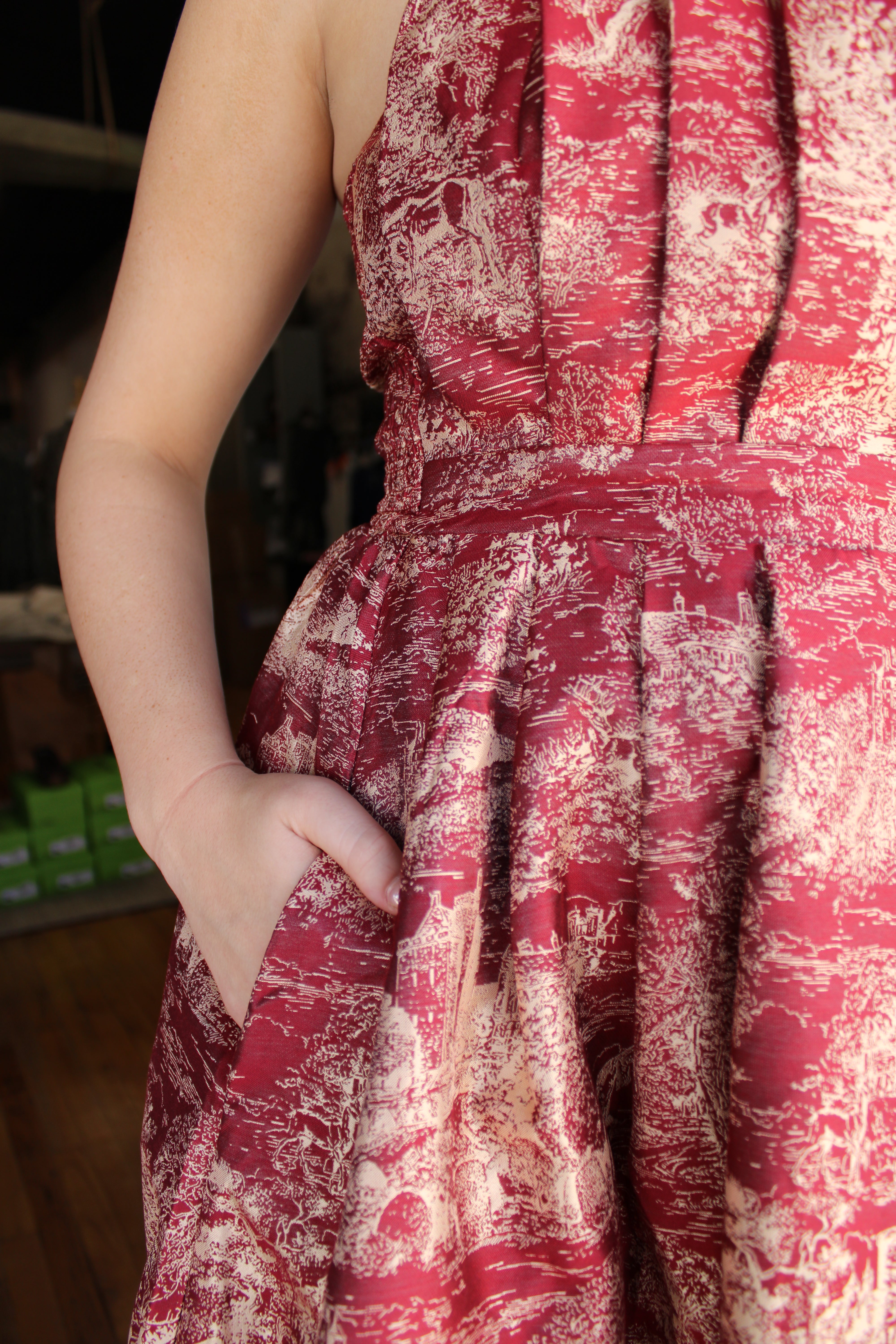 Lucy Dress (Burgundy)