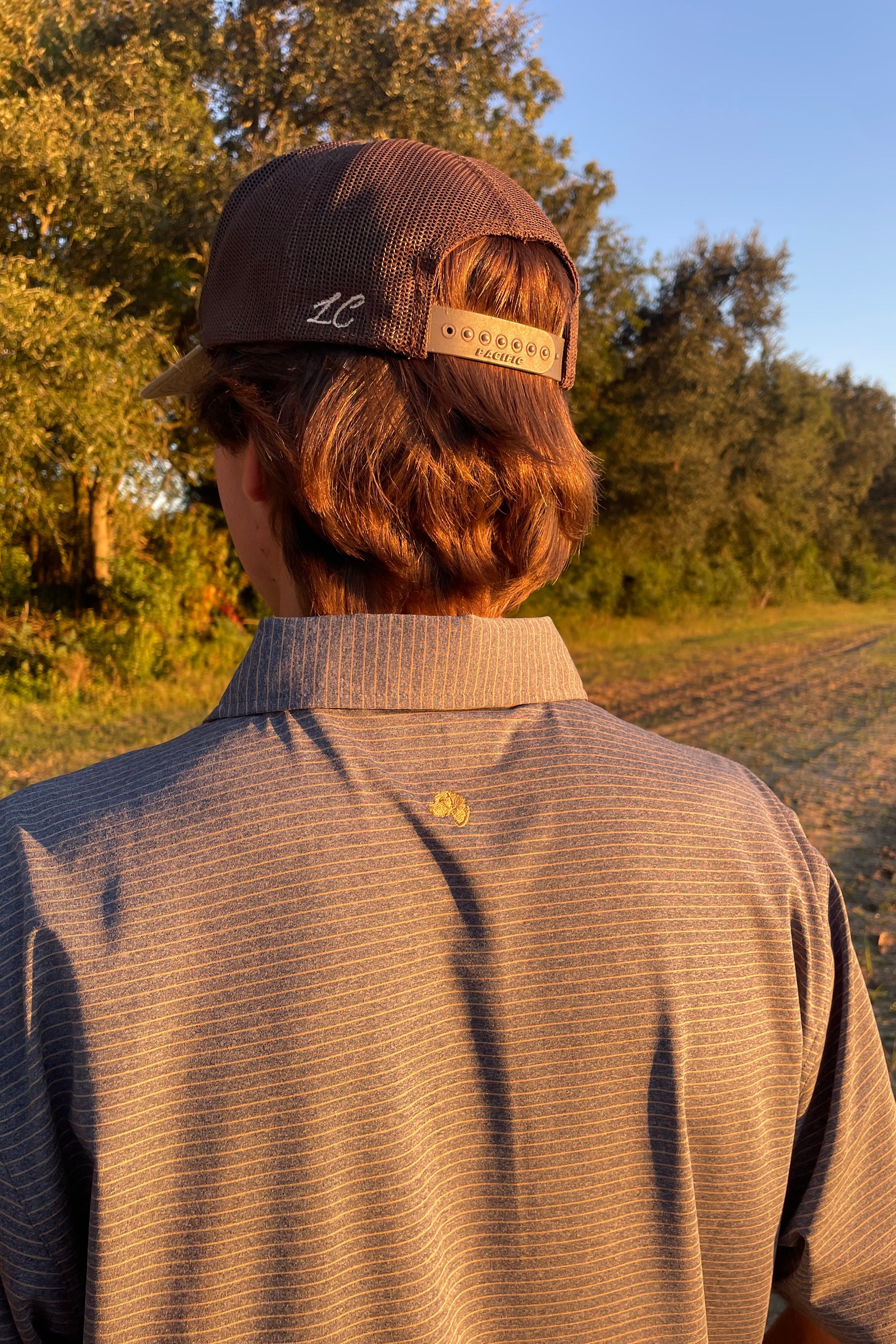 Rivers & Bridge - Performance Polo (Melange Navy/Khaki)