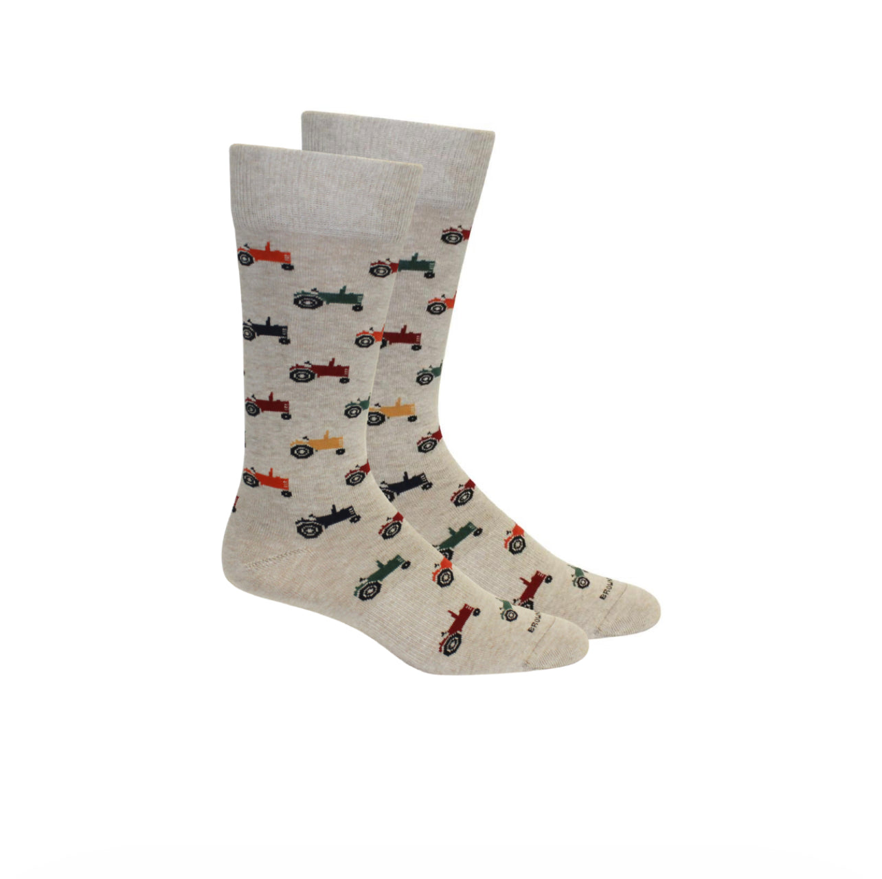 Brown Dog Socks - Tractor (Oatmeal)