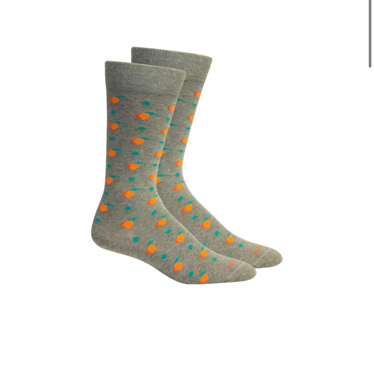 Brown Dog Socks - Peaches Light Gray