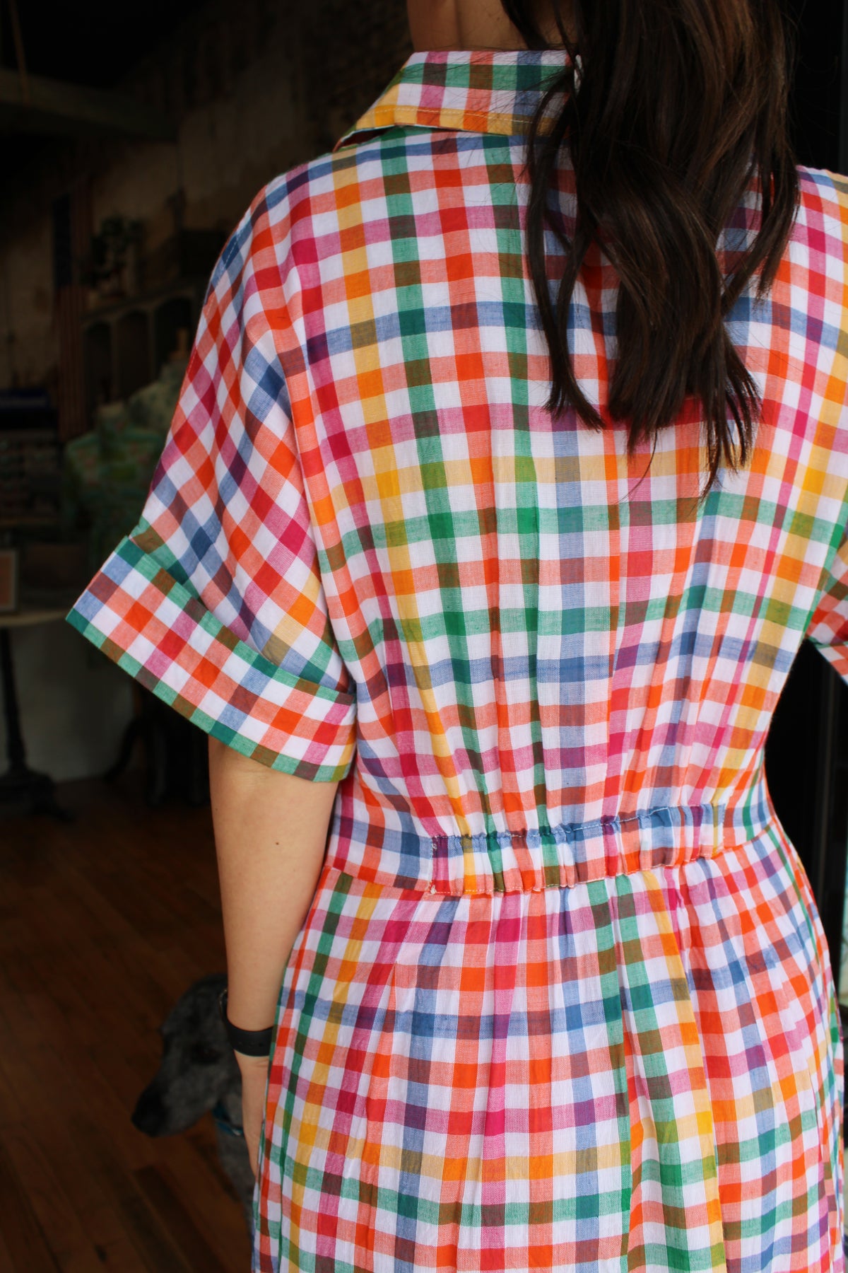 Lori Dress - Multi Gingham *final sale*